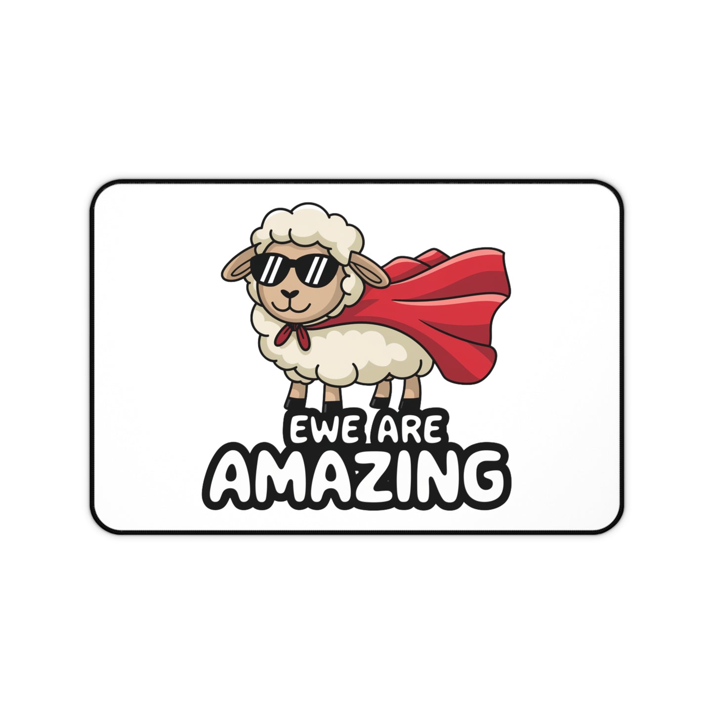 Ewe Are Amazing Desk Mat Funny Sheep Mouse Pad Motivational Office Gift Cute Teacher Desk Decor Gaming or Work Setup Mat