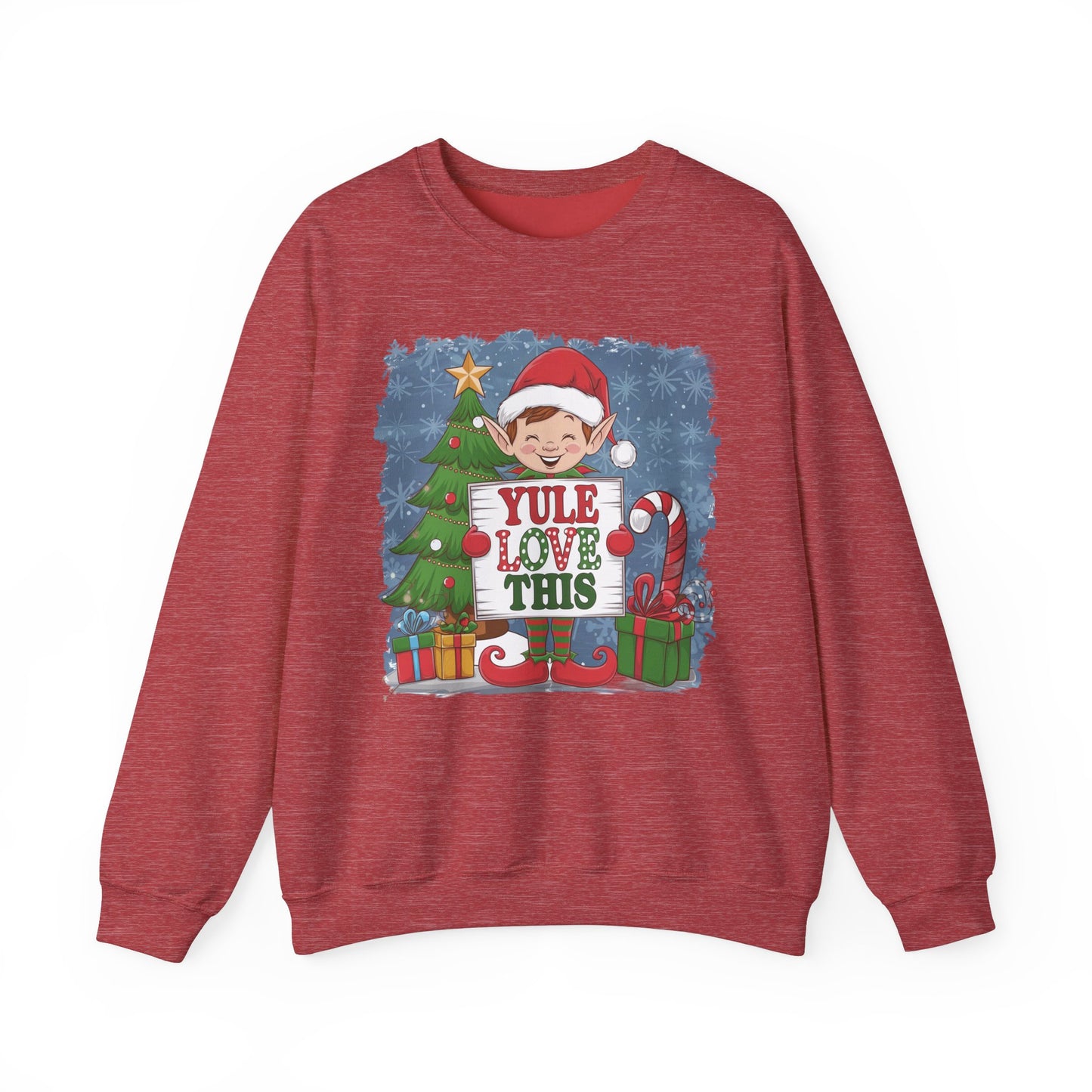 Christmas Elf Sweatshirt 'Yule Love This'