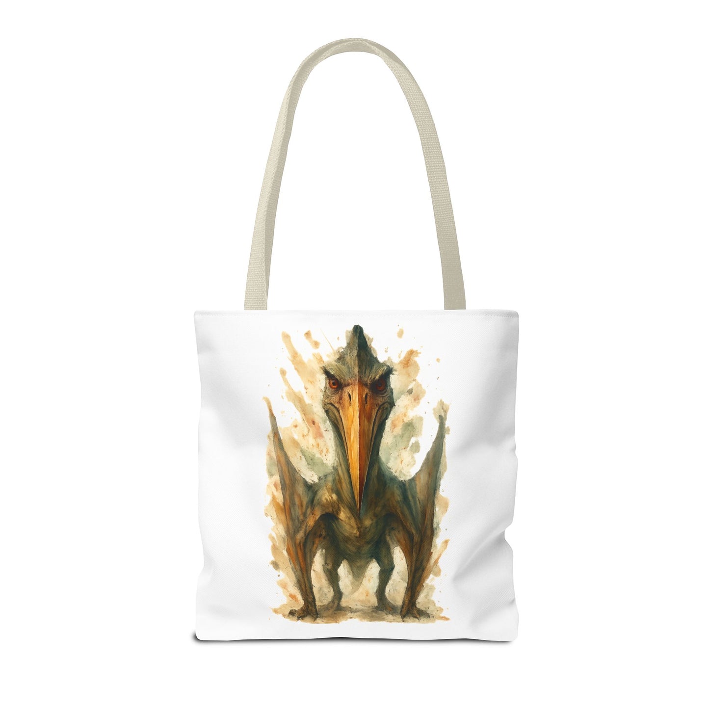 Quetzalcoatlus Tote Bag | Dinosaur Art Canvas Shopper | Prehistoric Pterosaur Gift for Dino Lovers | Eco-friendly Reusable Bag Jurassic Tote