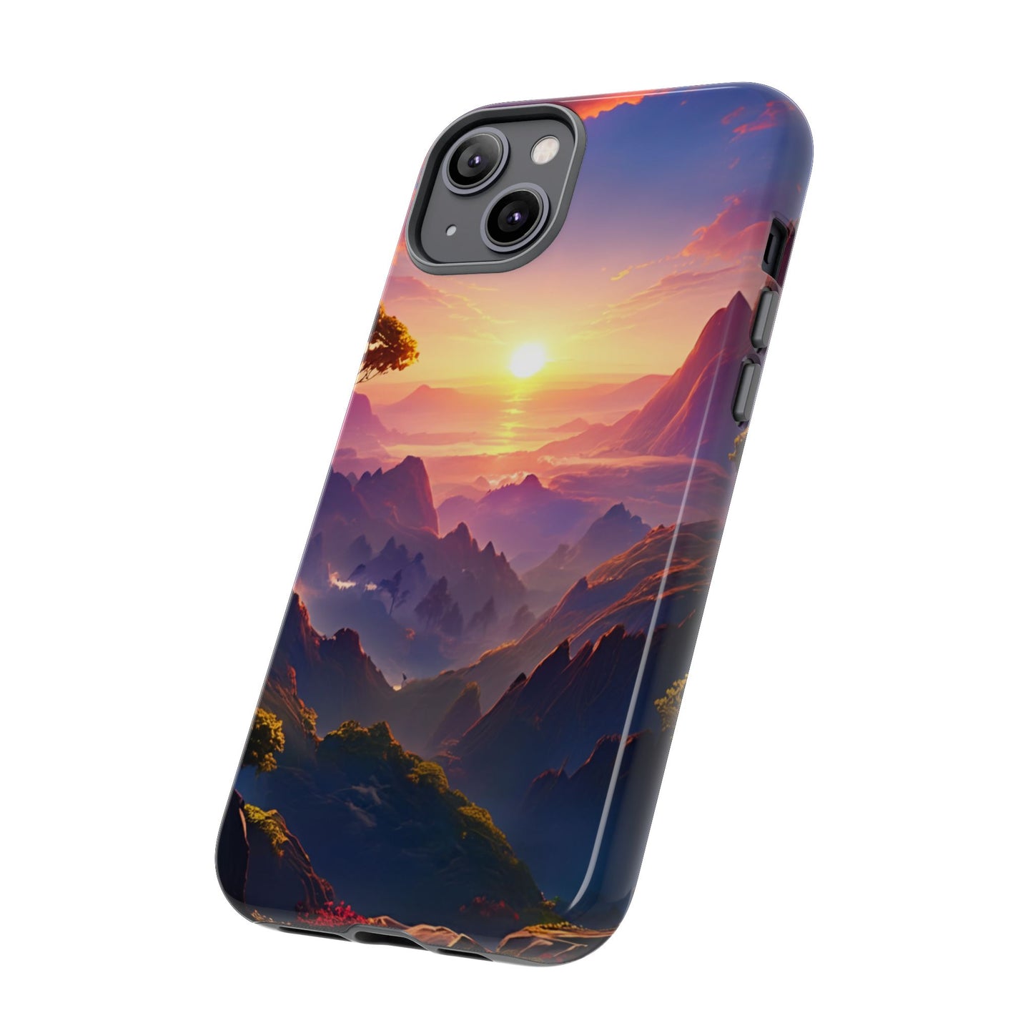 iPhone Tough Case - Artistic Sunset Landscape