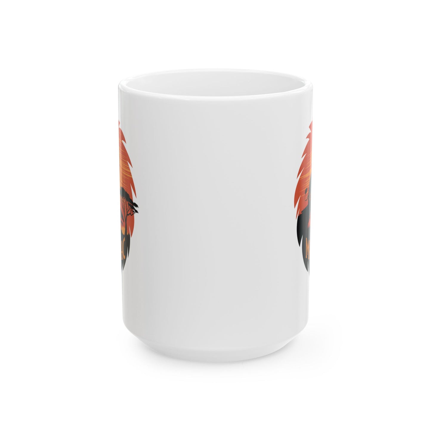 I’m a Mane-iac Lion Mug – Funny Animal Pun Coffee Cup – Safari Wildlife Gift for Him, Her, Kids – Bold Jungle Kitchen Decor