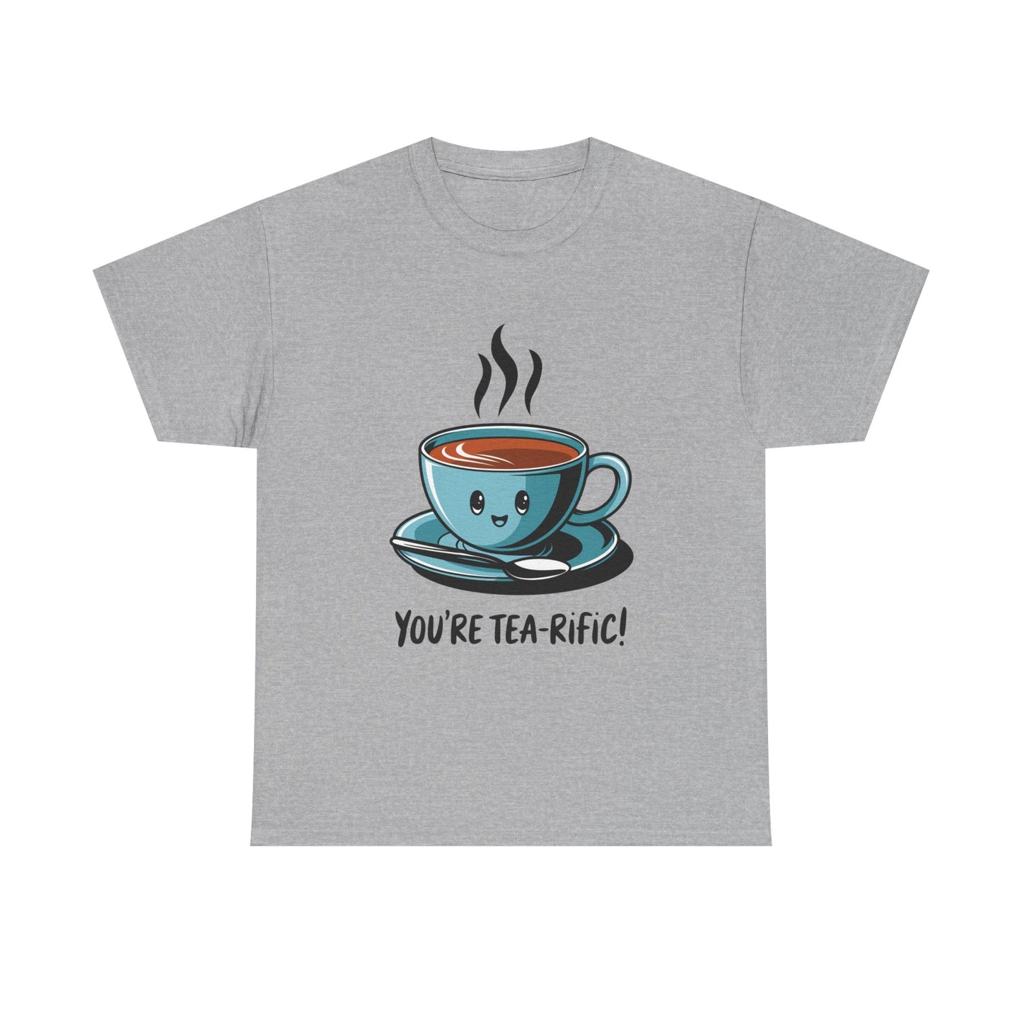 You’re Tea-Rific! Cute Tea Pun T-Shirt for Tea Lovers - Funny Gift, Kawaii Cup Graphic Tee - Unisex Soft Cotton Shirt