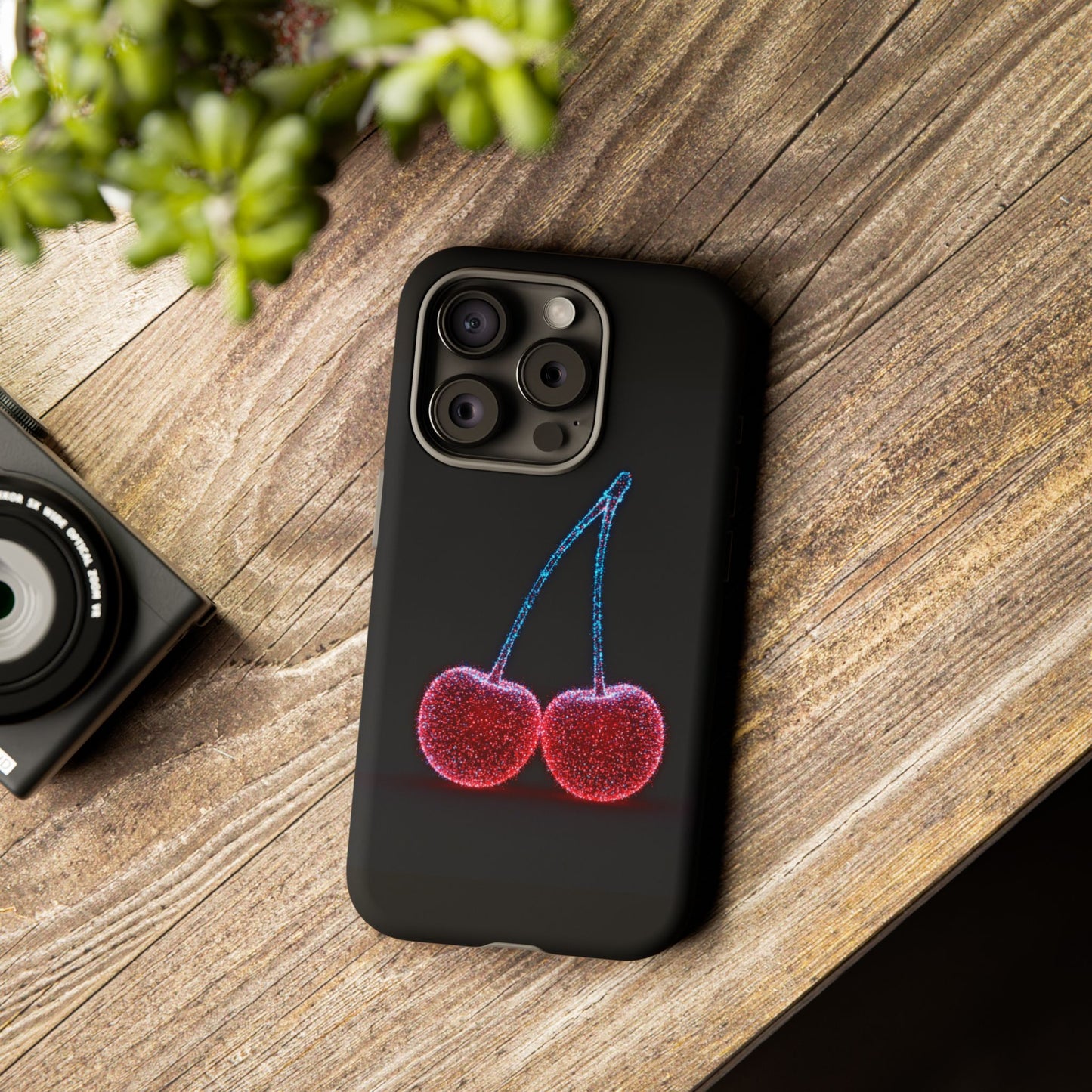 iPhone Case Bioluminescent Cherries Cherry Phone Case Cherry iPhone Case