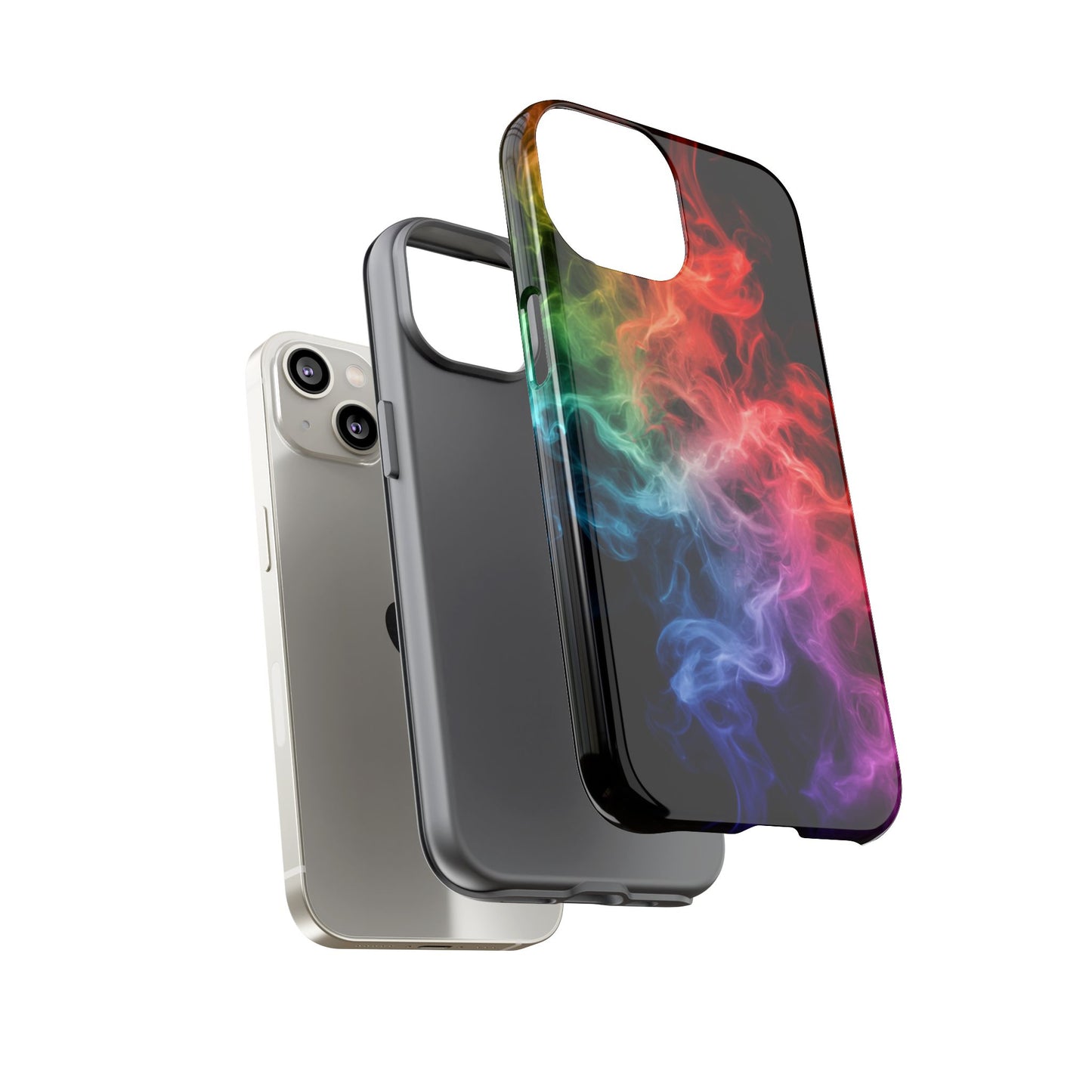 iPhone Case - Colorful Smoke Design