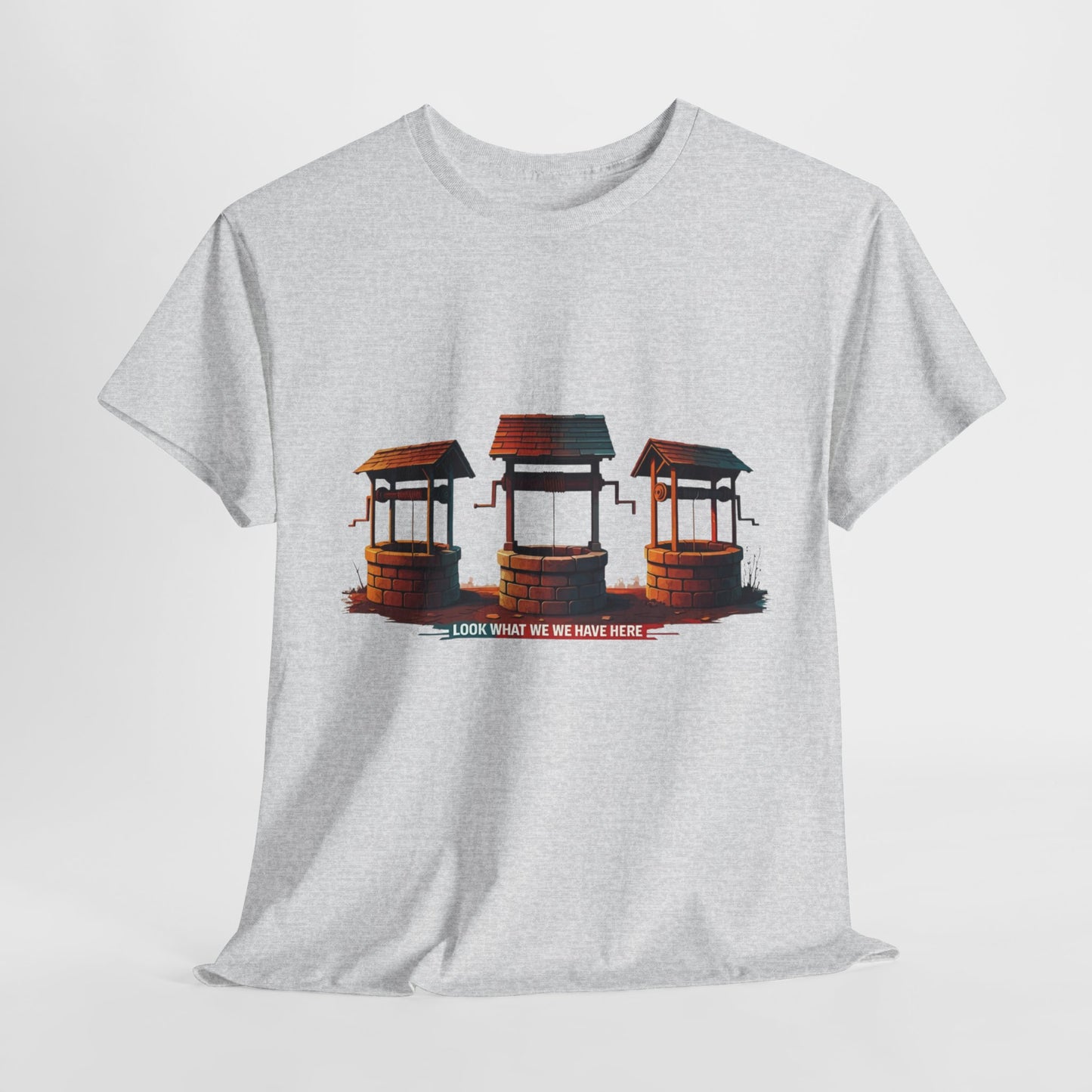 Funny “Well Well Well” T-Shirt • Pun Graphic Tee with Wishing Wells • Retro Vintage Humor Shirt • Gift for Pun Lovers & Joke Fans