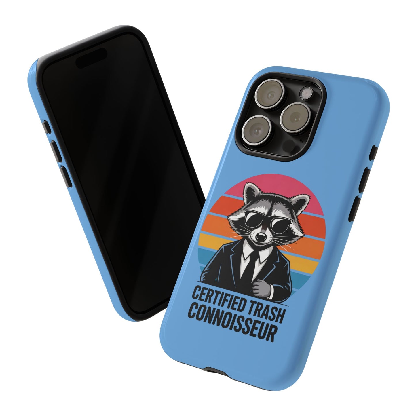 Humorous Raccoon Phone Case - Certified Trash Connoisseur