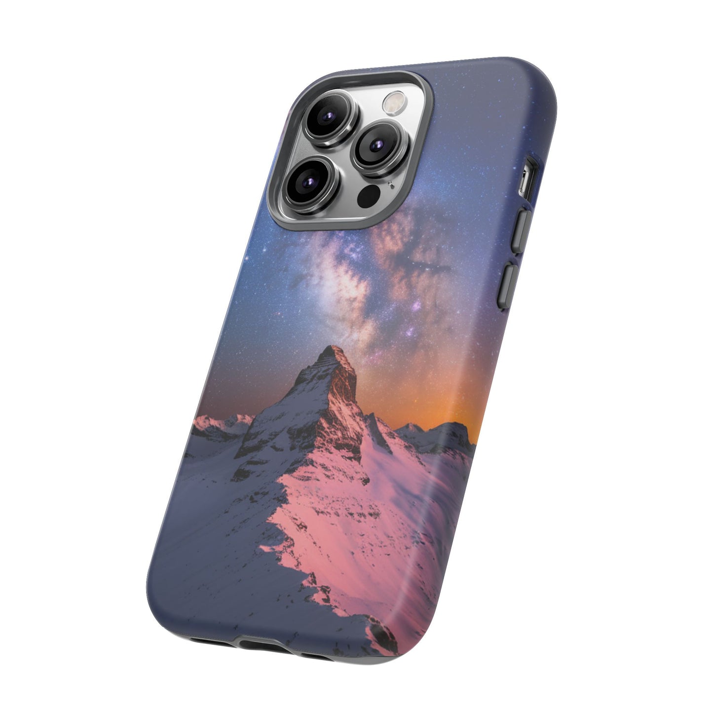 iPhone Case Mountain Top and Milky Way Nature Phone Case Unique Gift