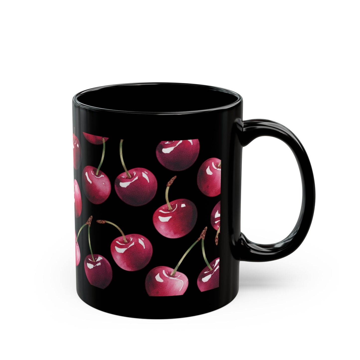 Mug - Watercolor Cherries Watercolor Cup Cherries Mug Cherry Kitchen Mug