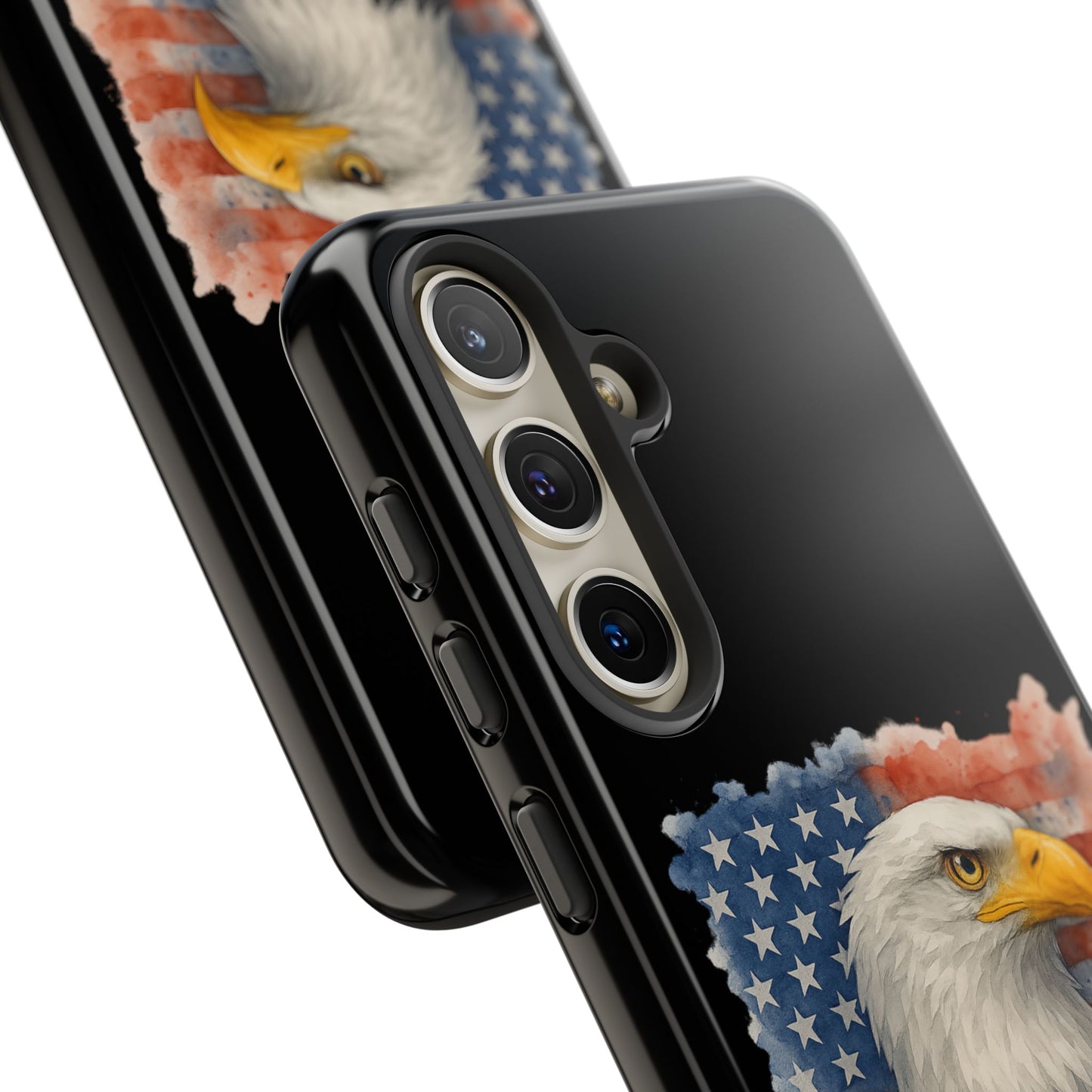 Eagle Flag Phone Case for Samsung Phone - Patriotic Tough Case for Freedom Lovers 4th of July Case Memorial Day Veteran's Day