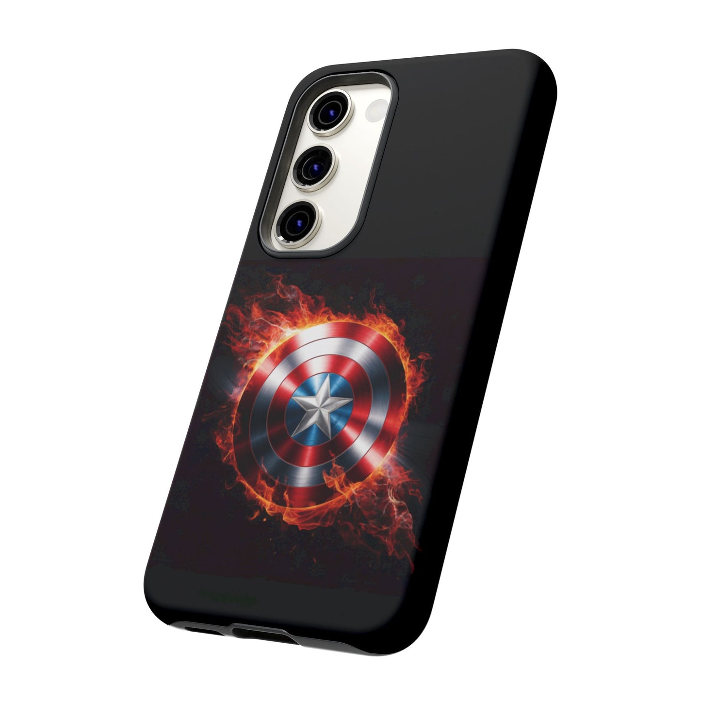 Captain America Shield in Flames Samsung Galaxy Tough Case