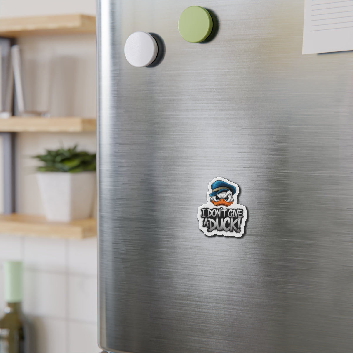 Angry Duck Die-Cut Magnet Fridge Magnet Kitchen Decor Refrigerator Art