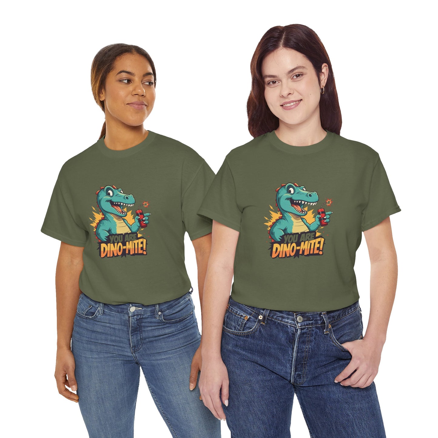 You Are Dino-Mite T-Shirt – Funny Dinosaur Graphic Tee | Cute T-Rex Shirt for Kids & Adults | Unisex Dino Lover Gift | Explosion Design