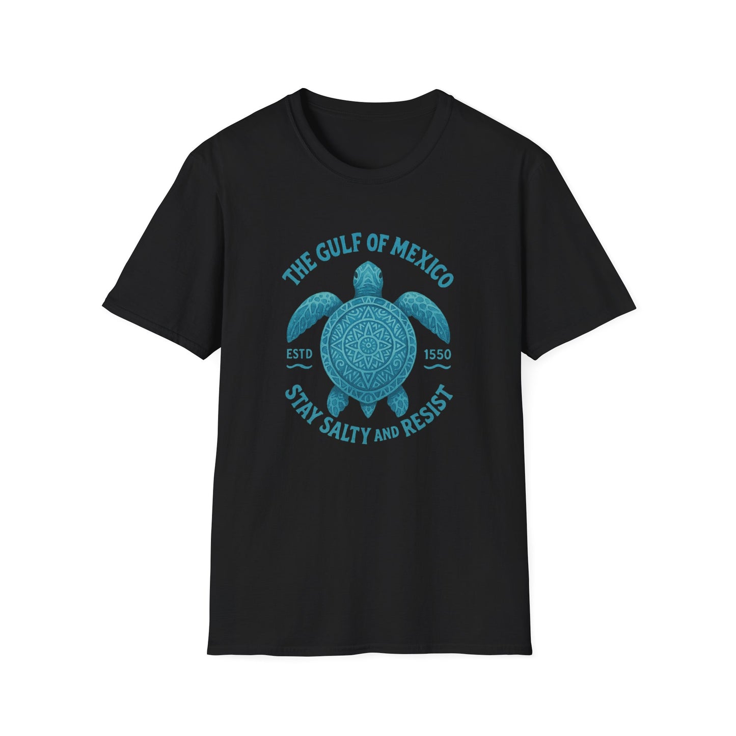Gulf of Mexico Watercolor Sea Turtle T-Shirt - Ocean Wildlife Tee - Nature Lover Gift - Summer Beach Top - Coastal Art Graphic Tee