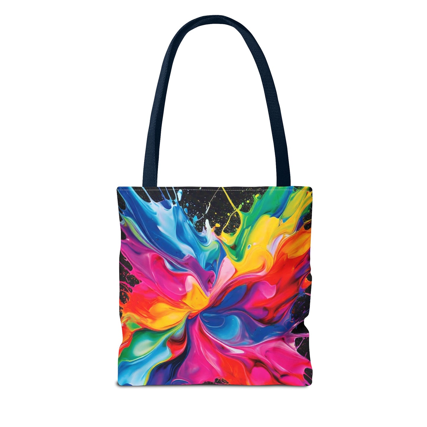 Vibrant Abstract Swirl Tote Bag | Colorful Expressionism Canvas Tote – Bold Art Accessory & Eco-Friendly Gift for Art Lovers