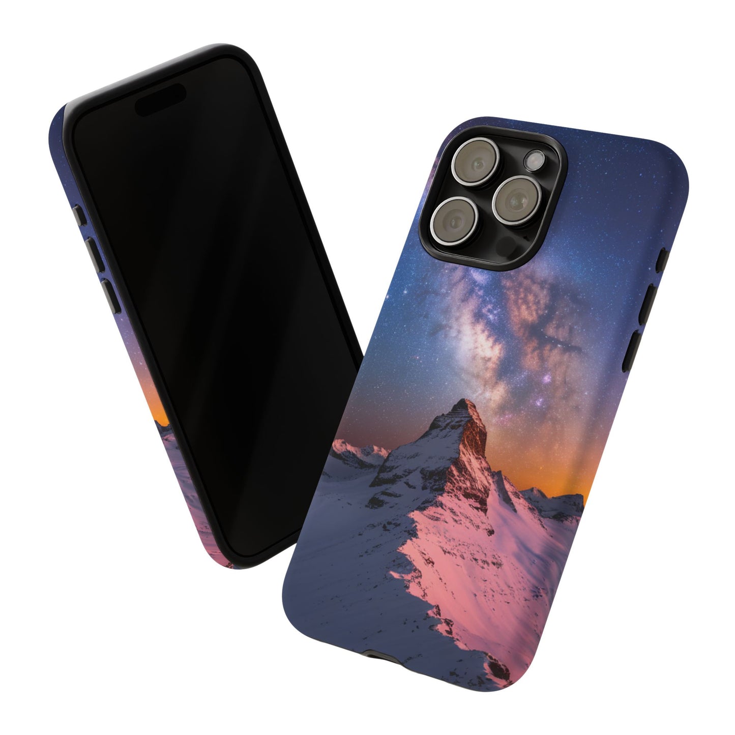 iPhone Case Mountain Top and Milky Way Nature Phone Case Unique Gift