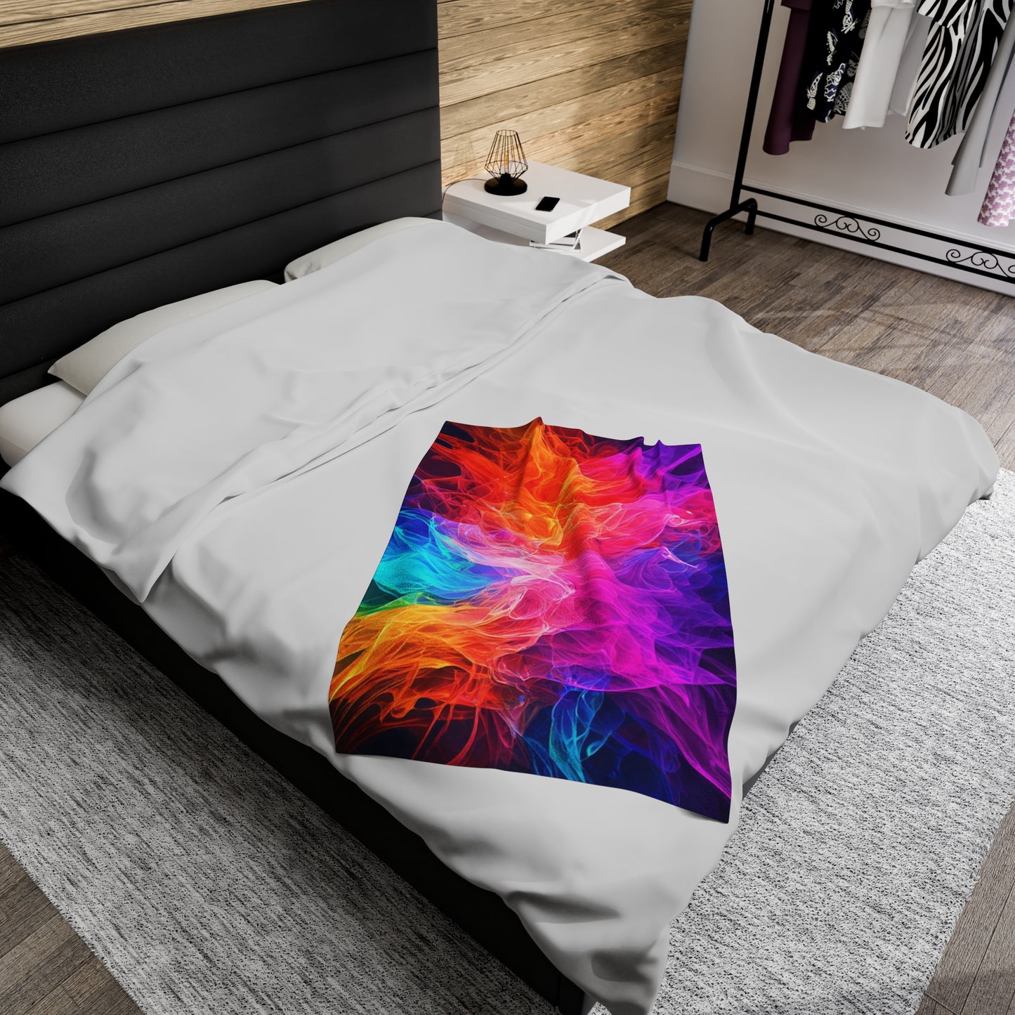 Plush Blanket Color Splash Design