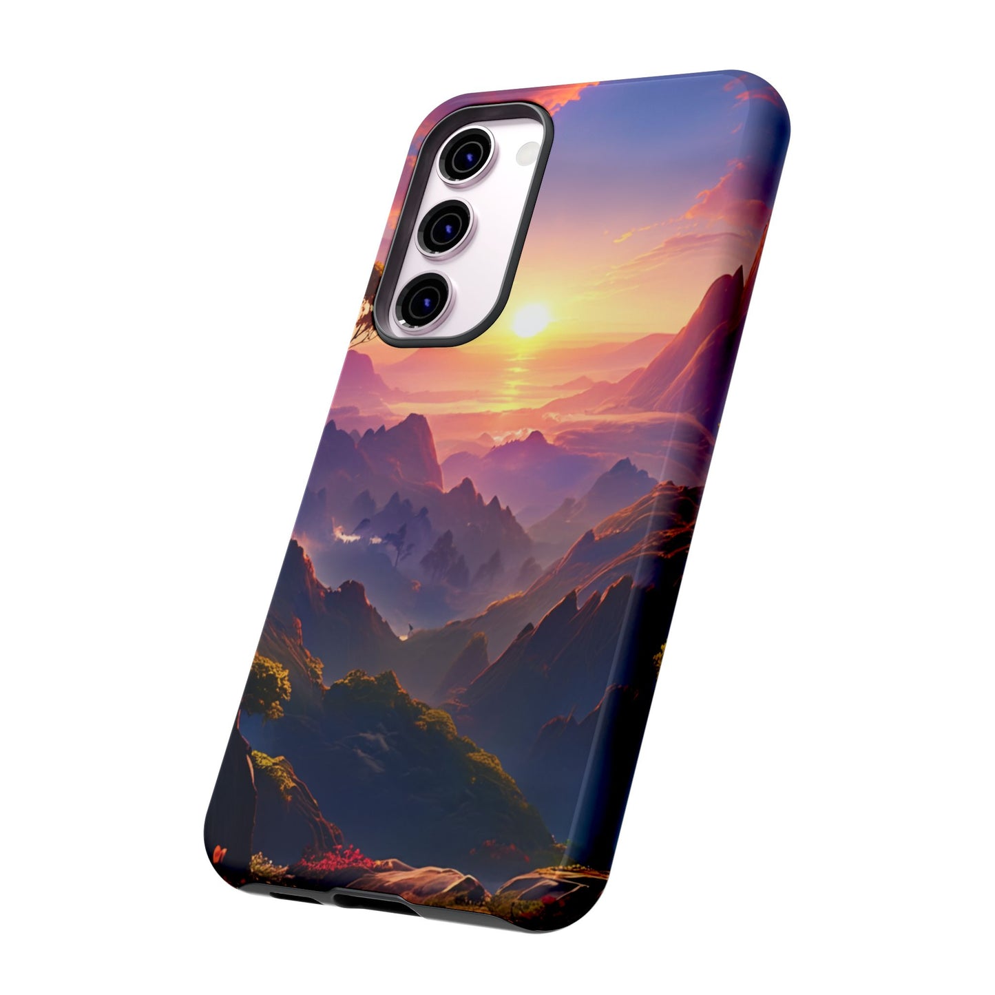 Samsung Tough Case Sunset Landscape Illustration