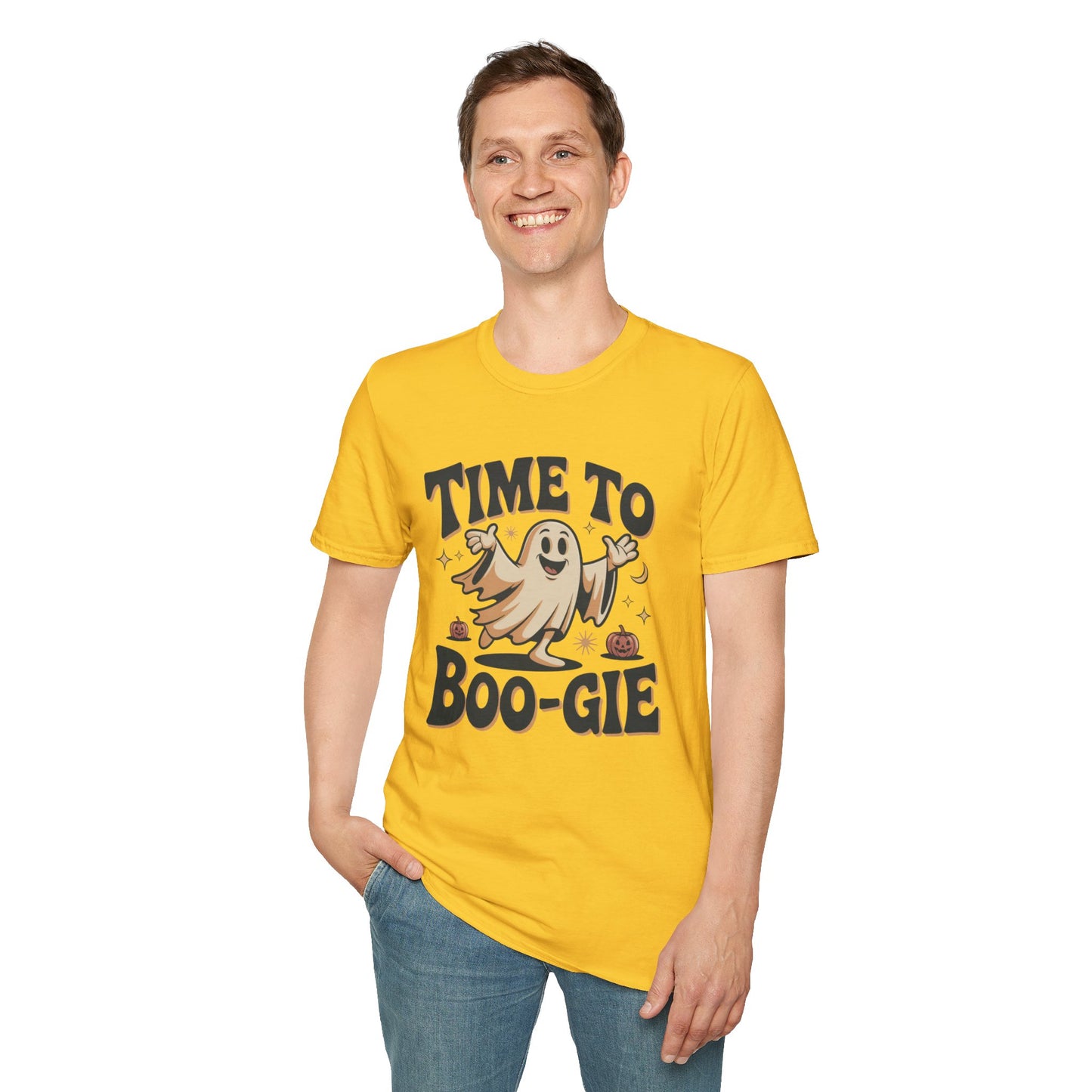 Time To Boo-gie Ghost Dance Halloween T-Shirt • Retro Spooky Ghost Tee • Funny Boo-gie Costume Tee • Spooky Season Graphic Shirt