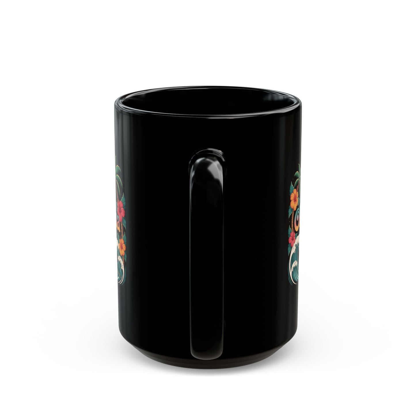 Ohana Hawaiian Mug - Tropical Beach Coffee Cup with Sea Turtles & Palm Trees - Family Gift Idea - Coastal Vibes Island Aesthetic
