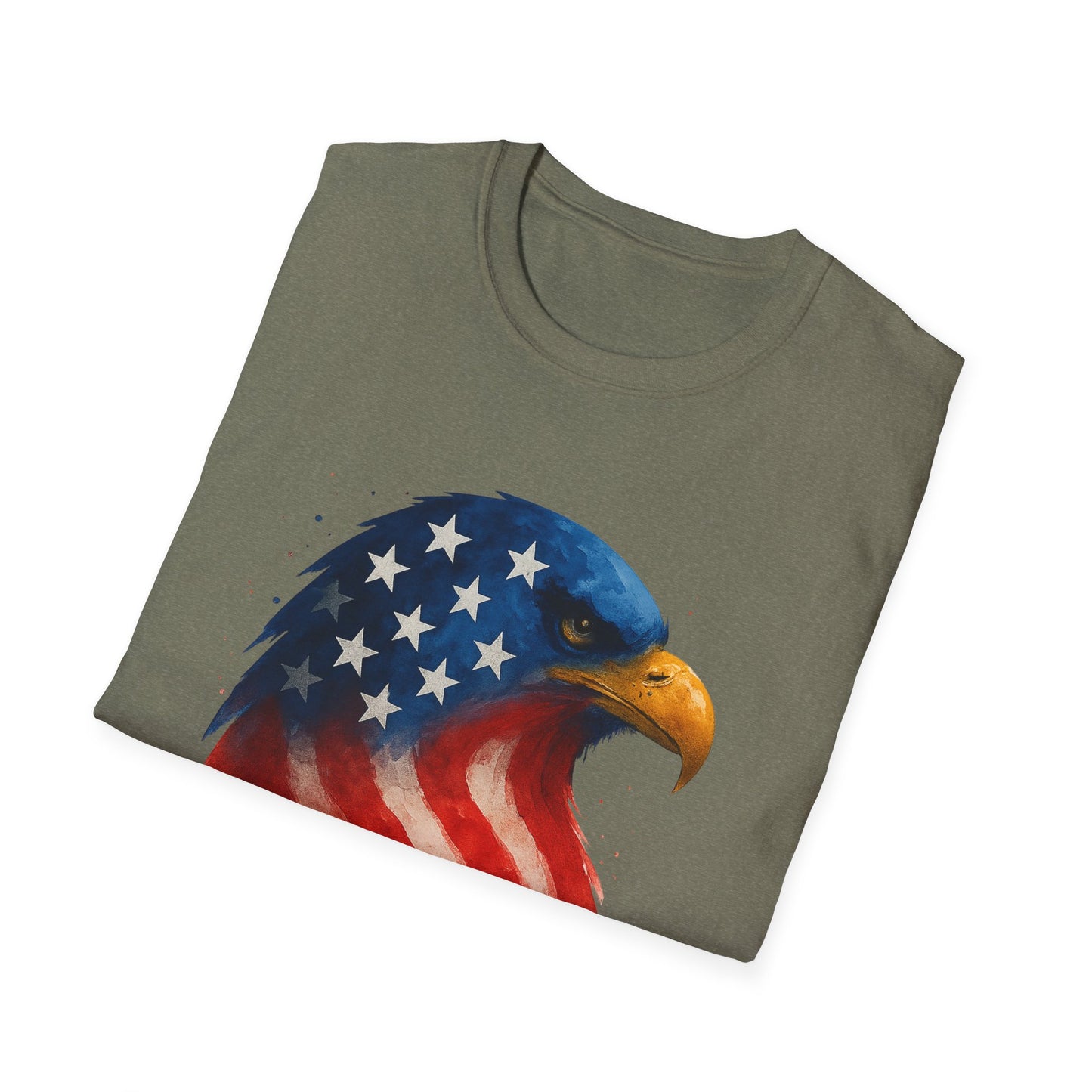 American Flag Eagle Shirt - 4th of July Patriotic Tee - USA Freedom T-Shirt - Independence Day Shirt - Bald Eagle Graphic Tee