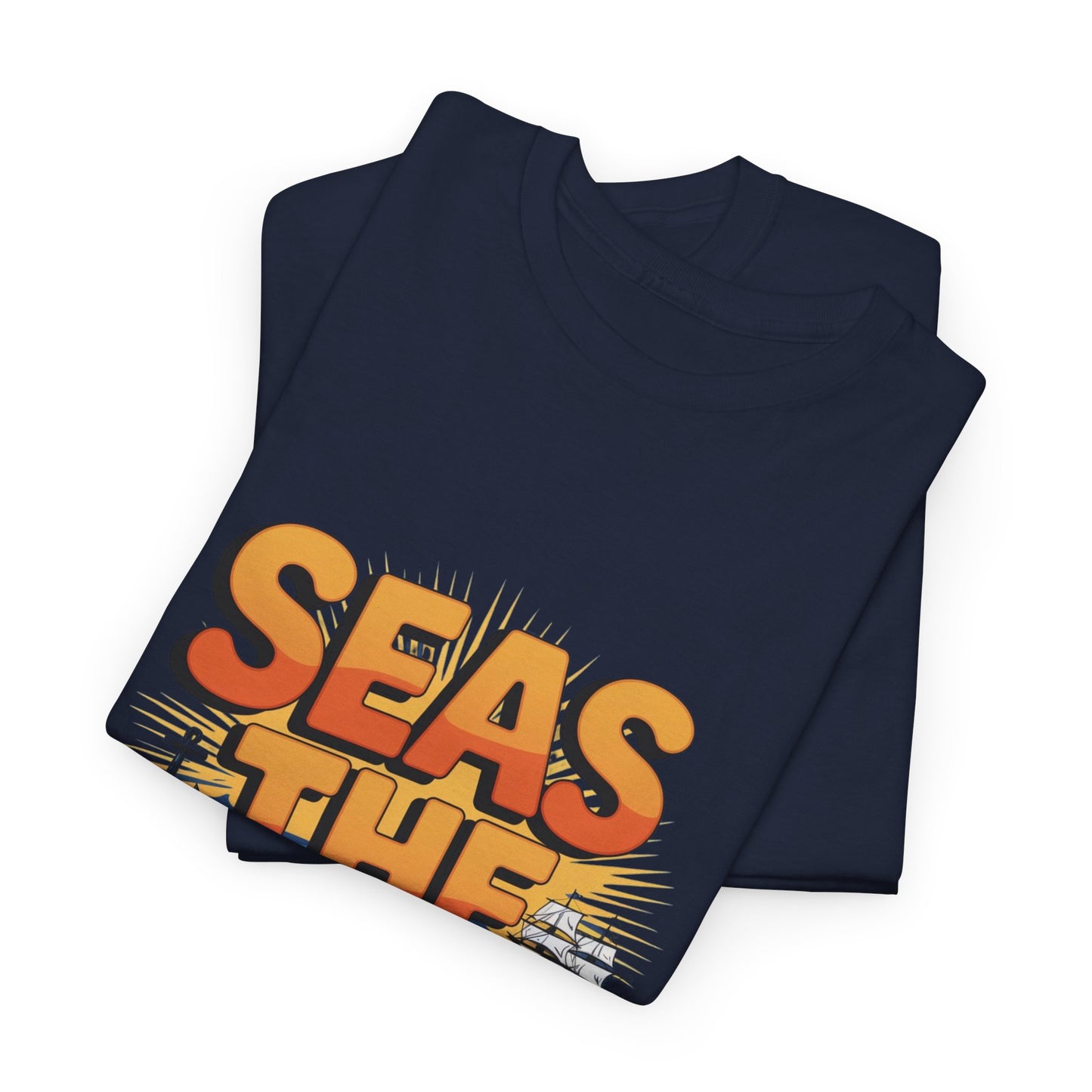 Seas The Day!! Tee • Ocean Pun Graphic Shirt • Comfort Colors Unisex Beachy Vibes • Nautical Aesthetic • Gift for Sea Lovers & Summer Vacays