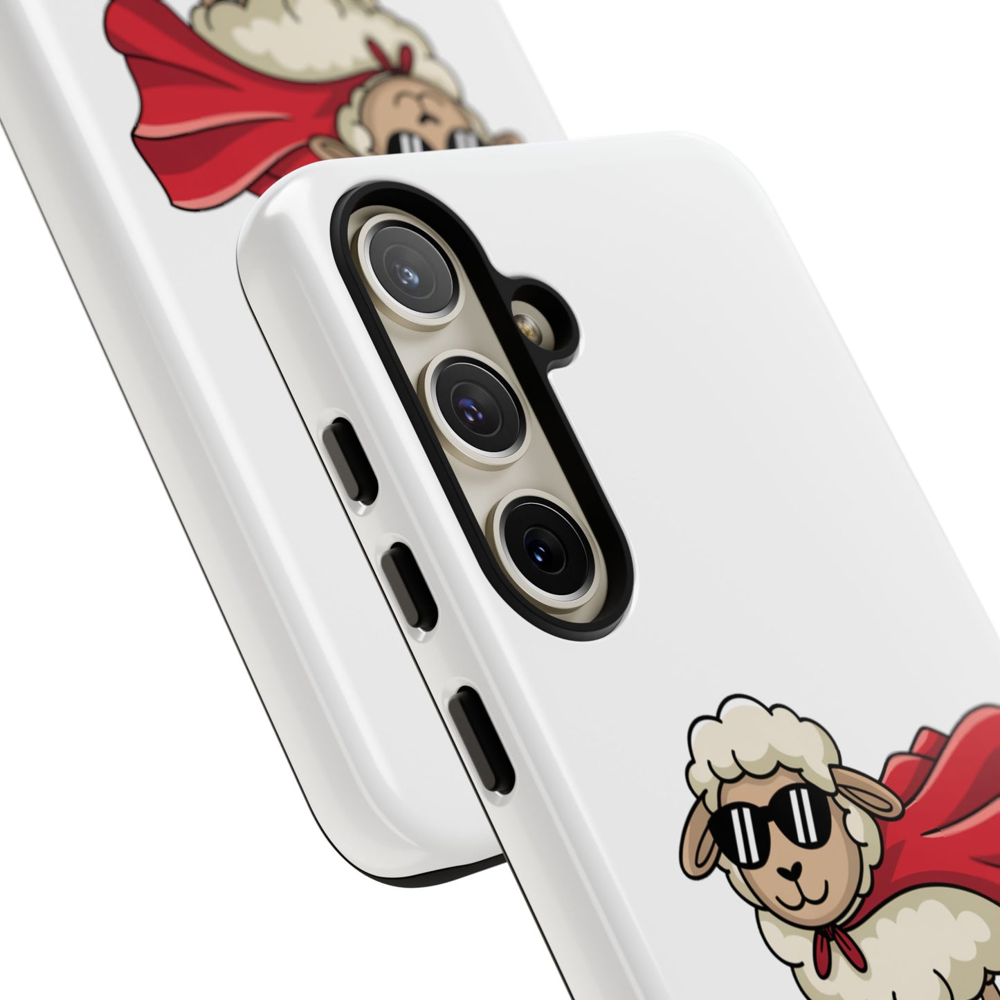 Funny Samsung Case - Cute Sheep Phone Cover - "Ewe Are Amazing" Gift for Her or Him - Animal Pun Superhero Case - Samsung Case