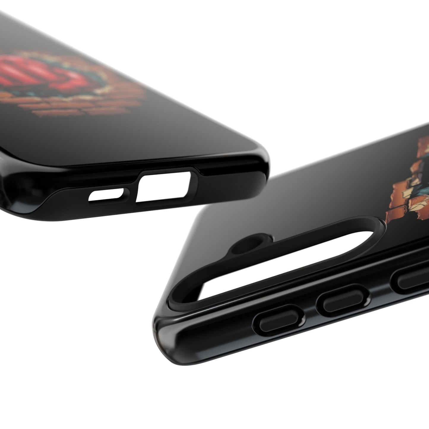 Samsung Galaxy Tough Case - Red Fist Smashing Design