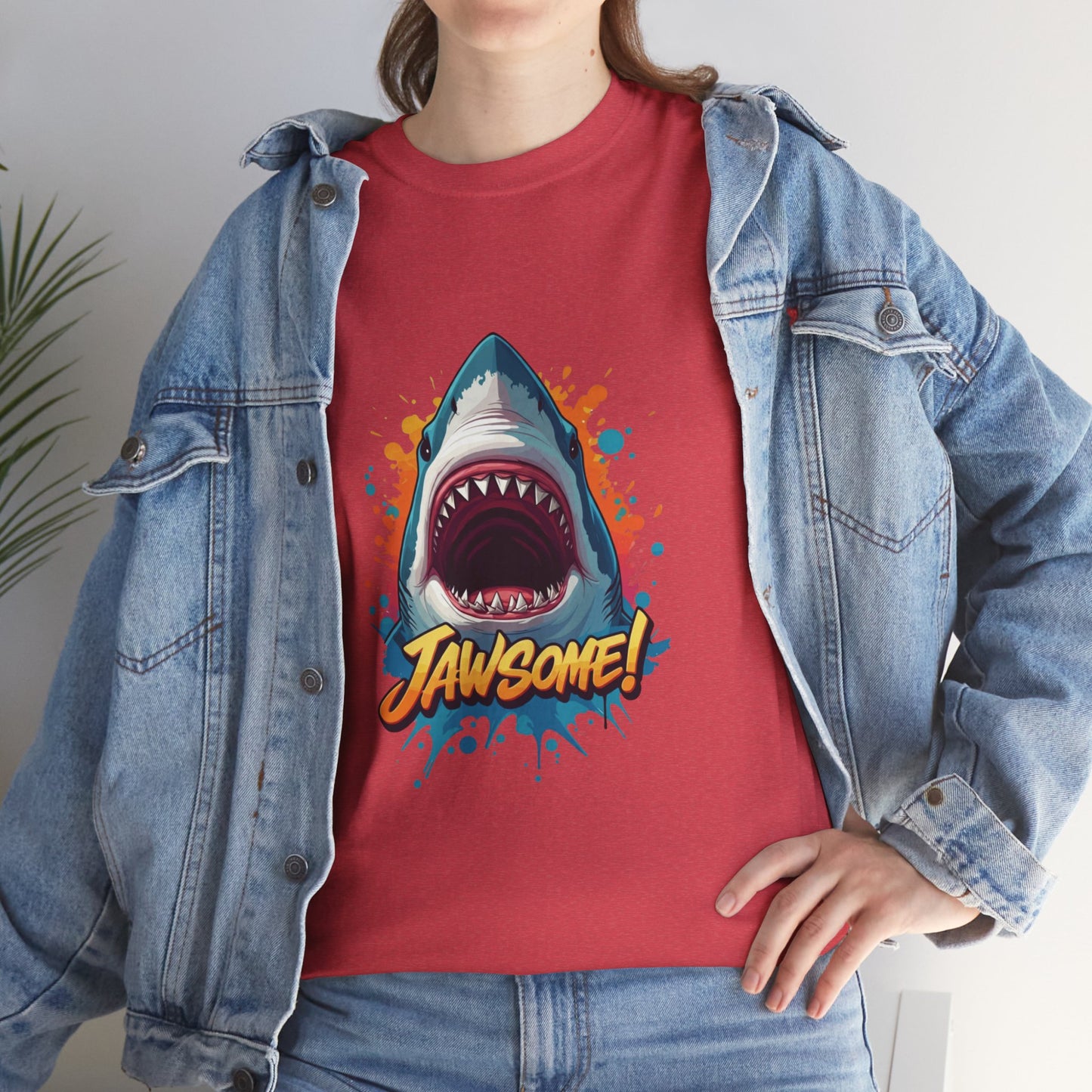 Jawsome Shark Graphic Tee | Fun Ocean Shark T-Shirt, Summer Beach Shirt, Shark Lover Gift, Trending Shark Week Apparel, Cute Marine Life Tee