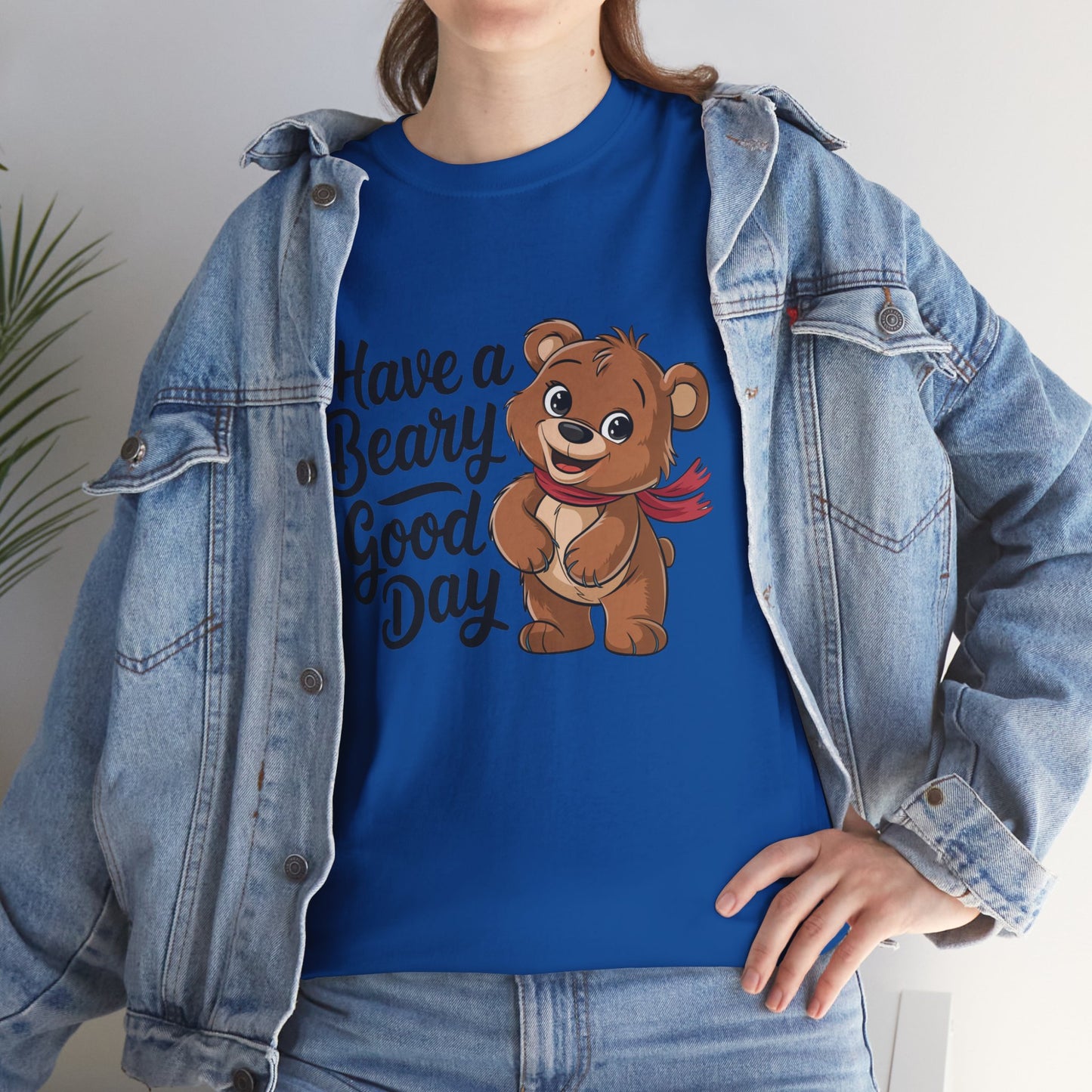 Have a Beary Good Day T-Shirt – Cute Bear Graphic Tee, Punny Animal Shirt, Funny Animal Lover Gift, Happy Positive Vibes Graphic T-Shirt