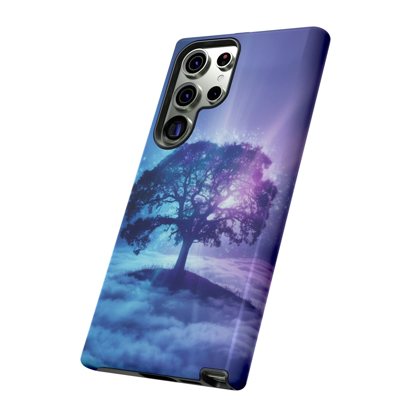 Samsung Phone Case - Dreamy Tree in the Clouds Design