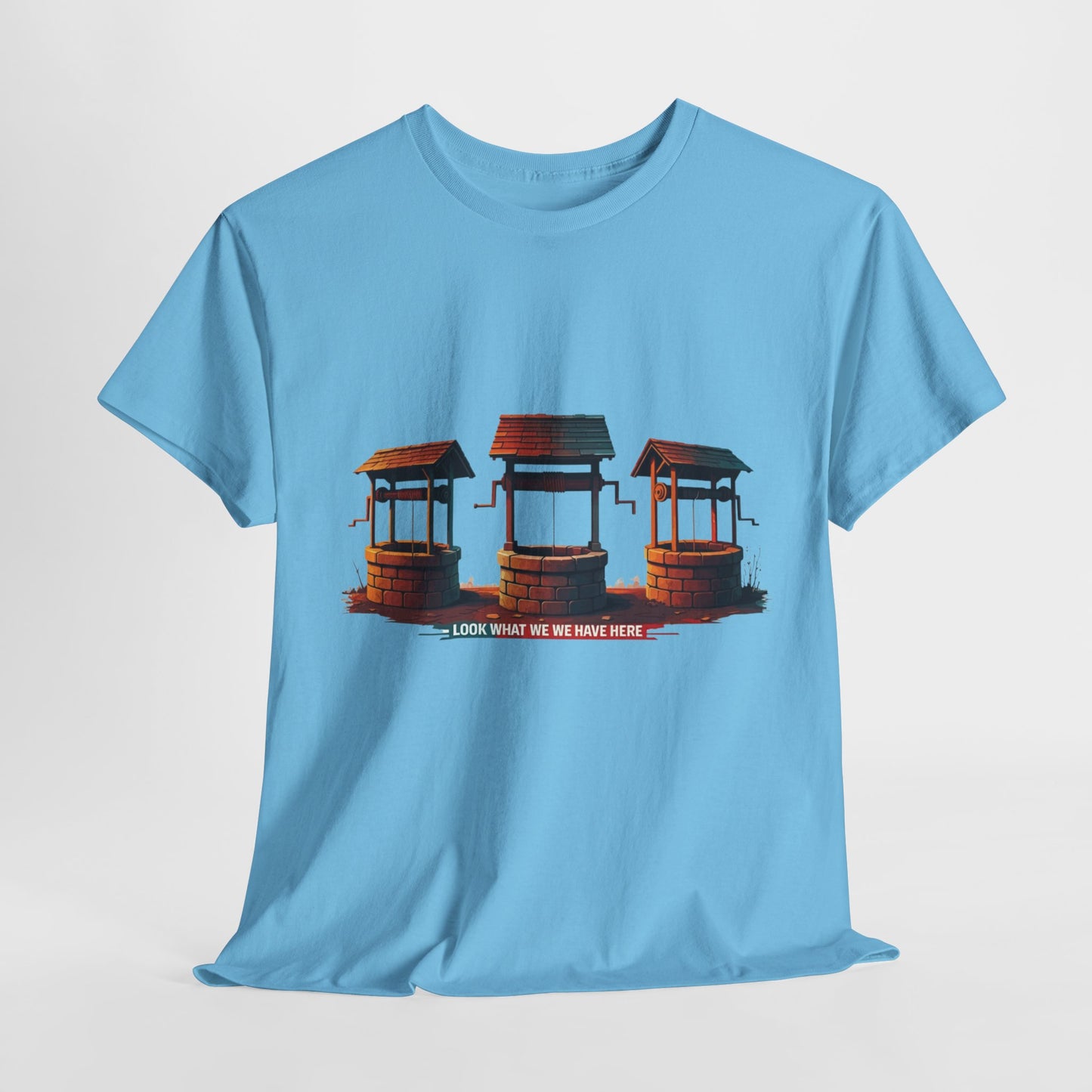 Funny “Well Well Well” T-Shirt • Pun Graphic Tee with Wishing Wells • Retro Vintage Humor Shirt • Gift for Pun Lovers & Joke Fans