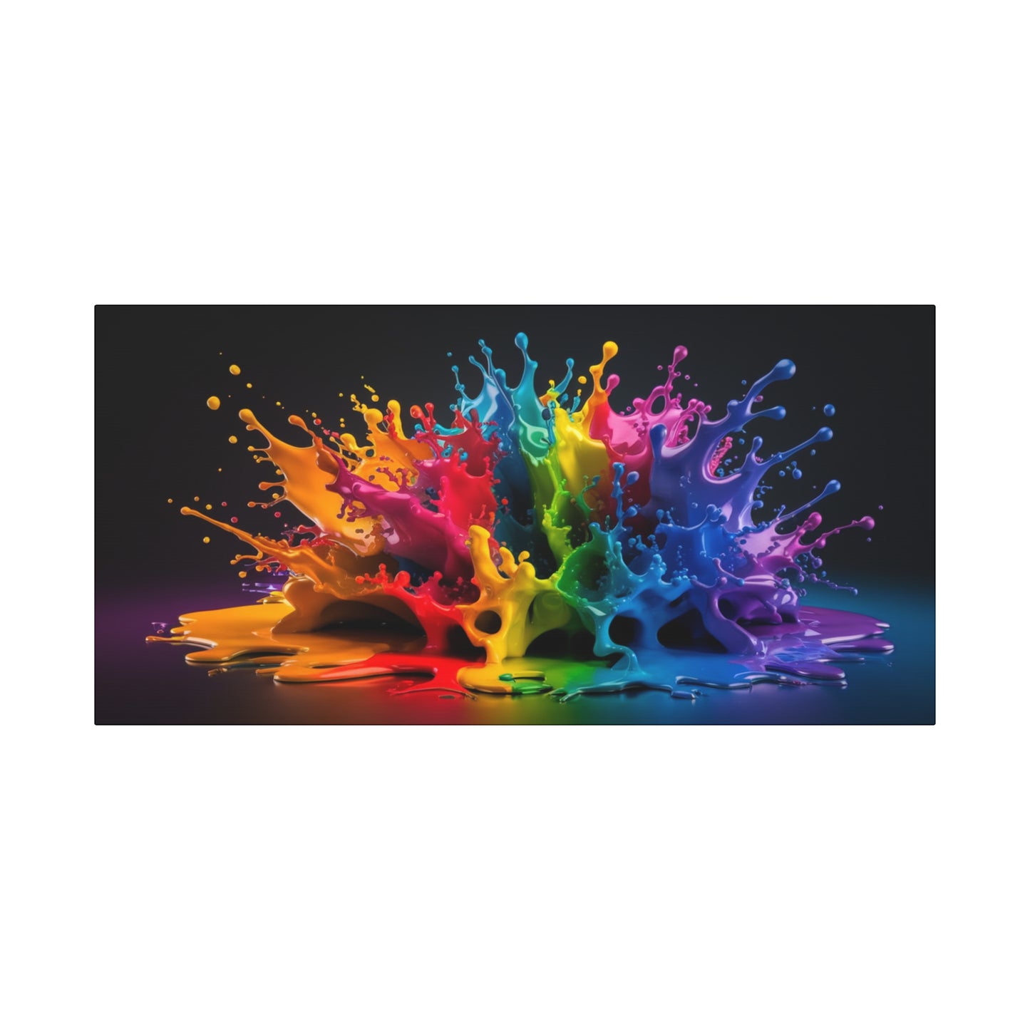 Chromatic Burst - Vibrant Abstract Canvas Art