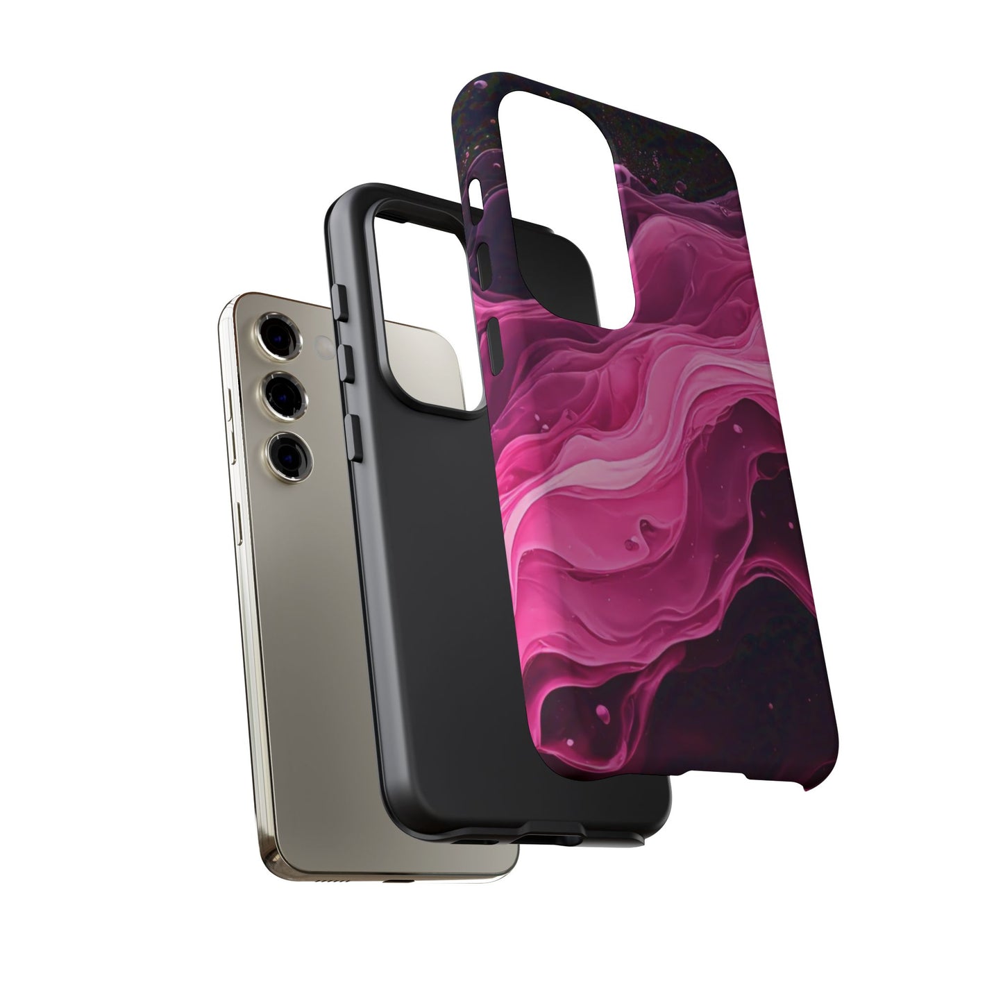 Samsung Galaxy Pink Paint Splash phone cover
