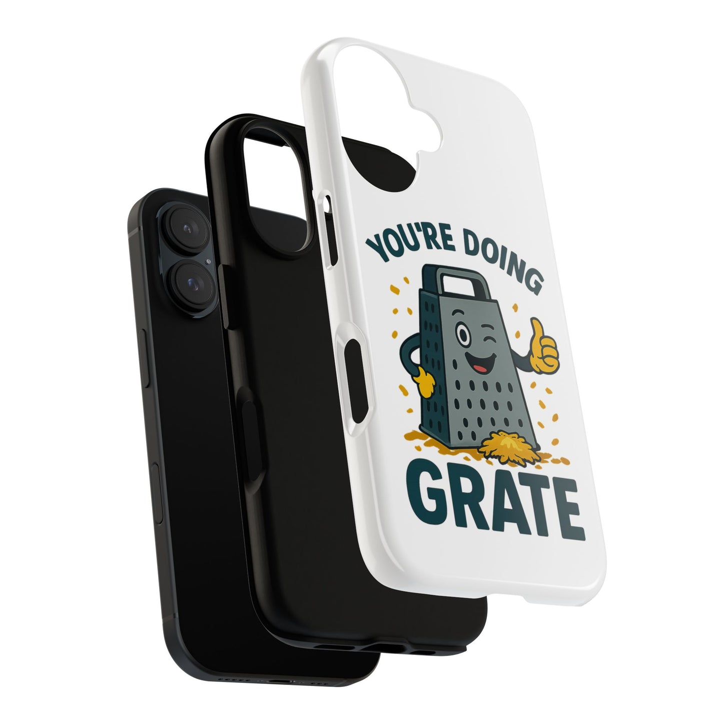 iPhone Case, You're Doing Grate Cheese Phone Case Funny iPhone Case Gift for Foodie Chef Case