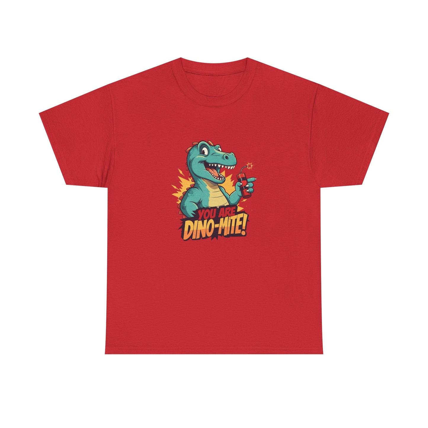 You Are Dino-Mite T-Shirt – Funny Dinosaur Graphic Tee | Cute T-Rex Shirt for Kids & Adults | Unisex Dino Lover Gift | Explosion Design