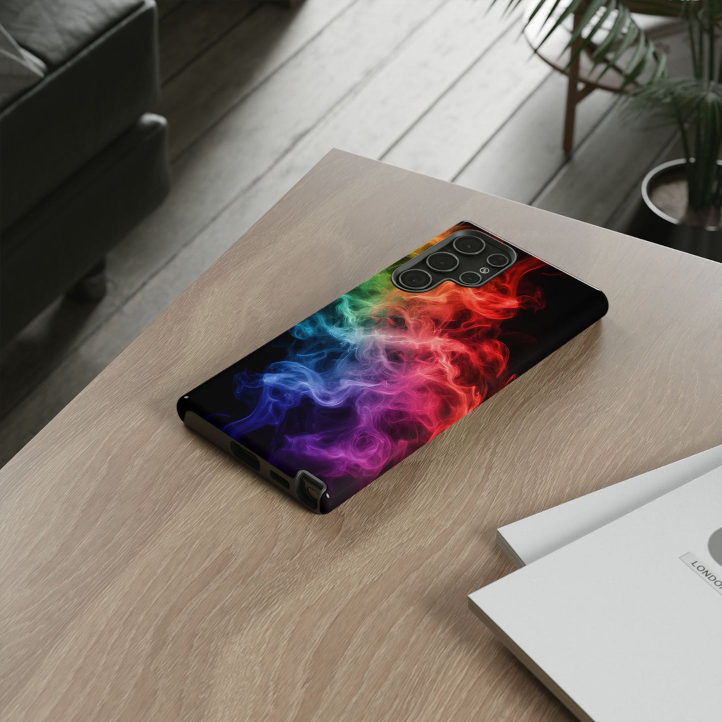 Samsung Galaxy Tough Case with Colorful Smoke Design