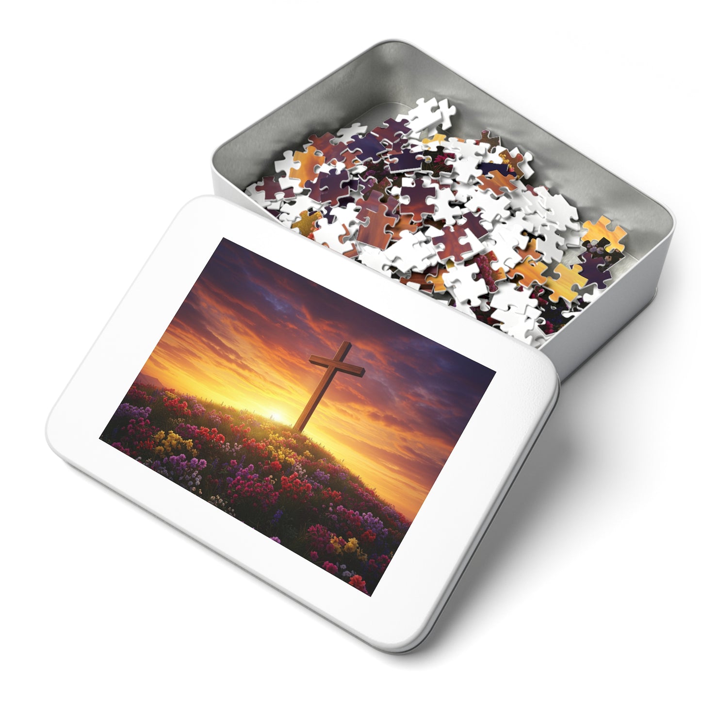 Jigsaw Puzzle Da Vinci Style Cross Christian Game Spiritual Puzzle Inspirational Jigsaw