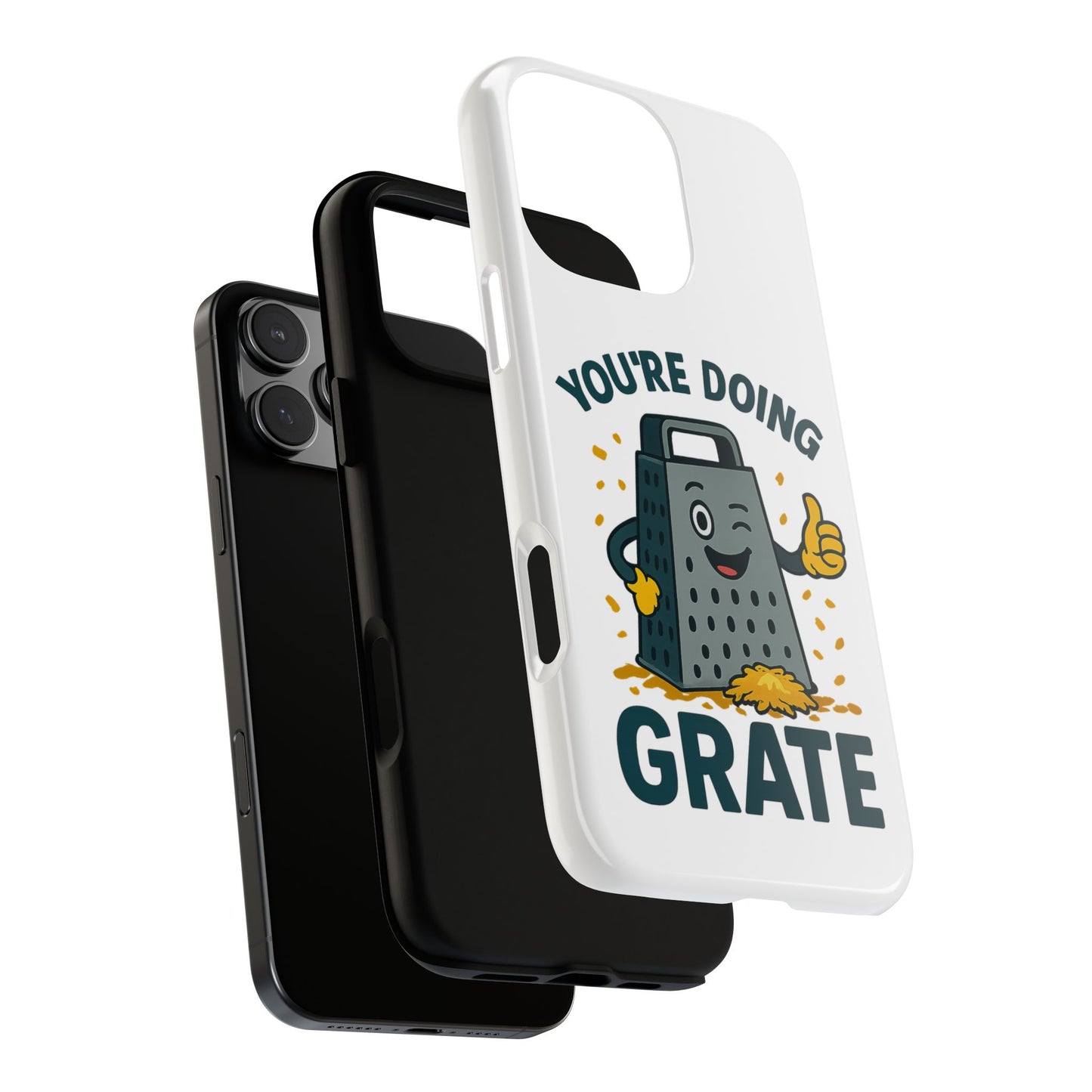 iPhone Case, You're Doing Grate Cheese Phone Case Funny iPhone Case Gift for Foodie Chef Case