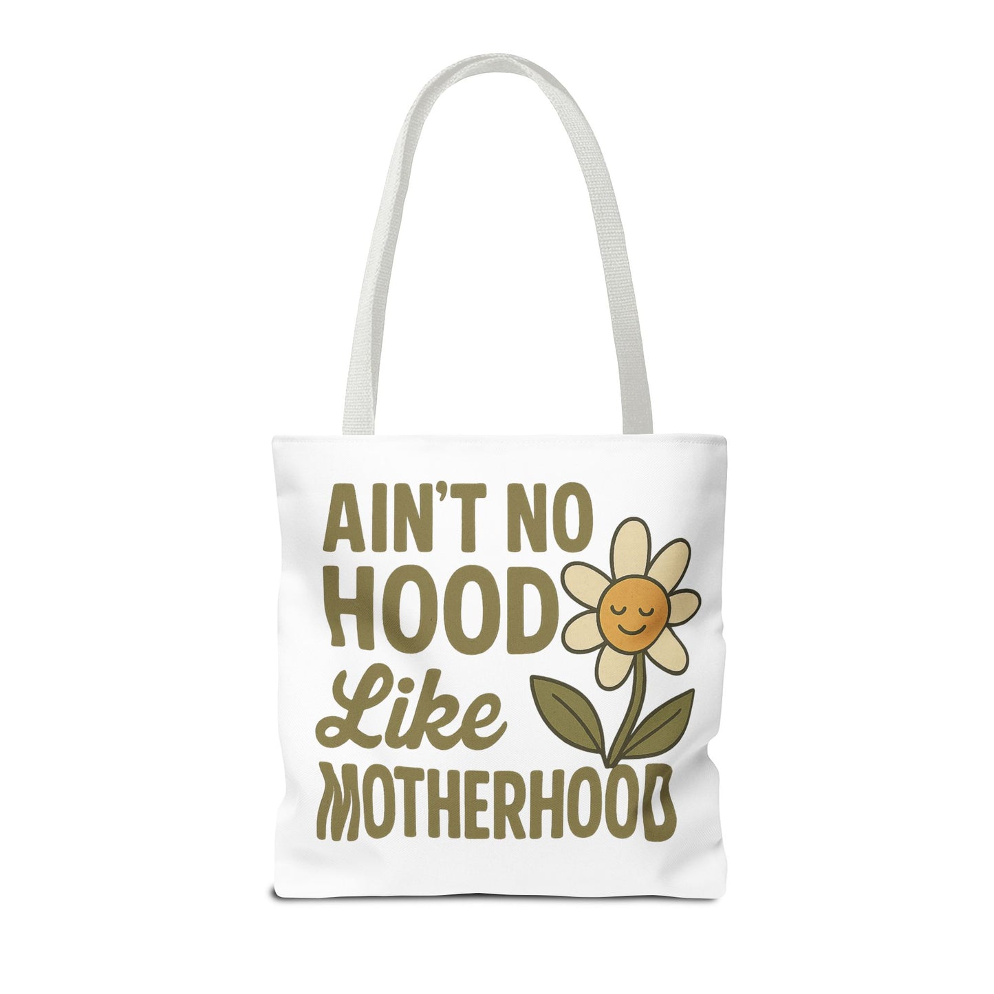 Motherhood Tote Bag with Flower Design Mother's Day Bag Tote for Mom Reusable Shopping Bag