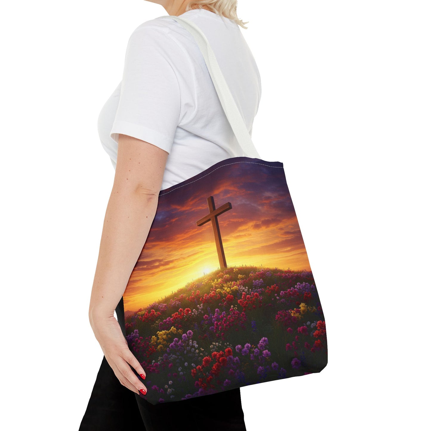 Da Vinci Cross Tote Bag Christian Bag Spiritual Tote Religious Tote Bag
