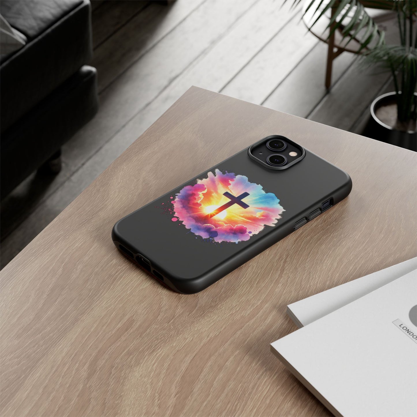 Inspirational Cross iPhone Case Christian Phone Case Easter iPhone Case Faith Based Case Easter iPhone Case