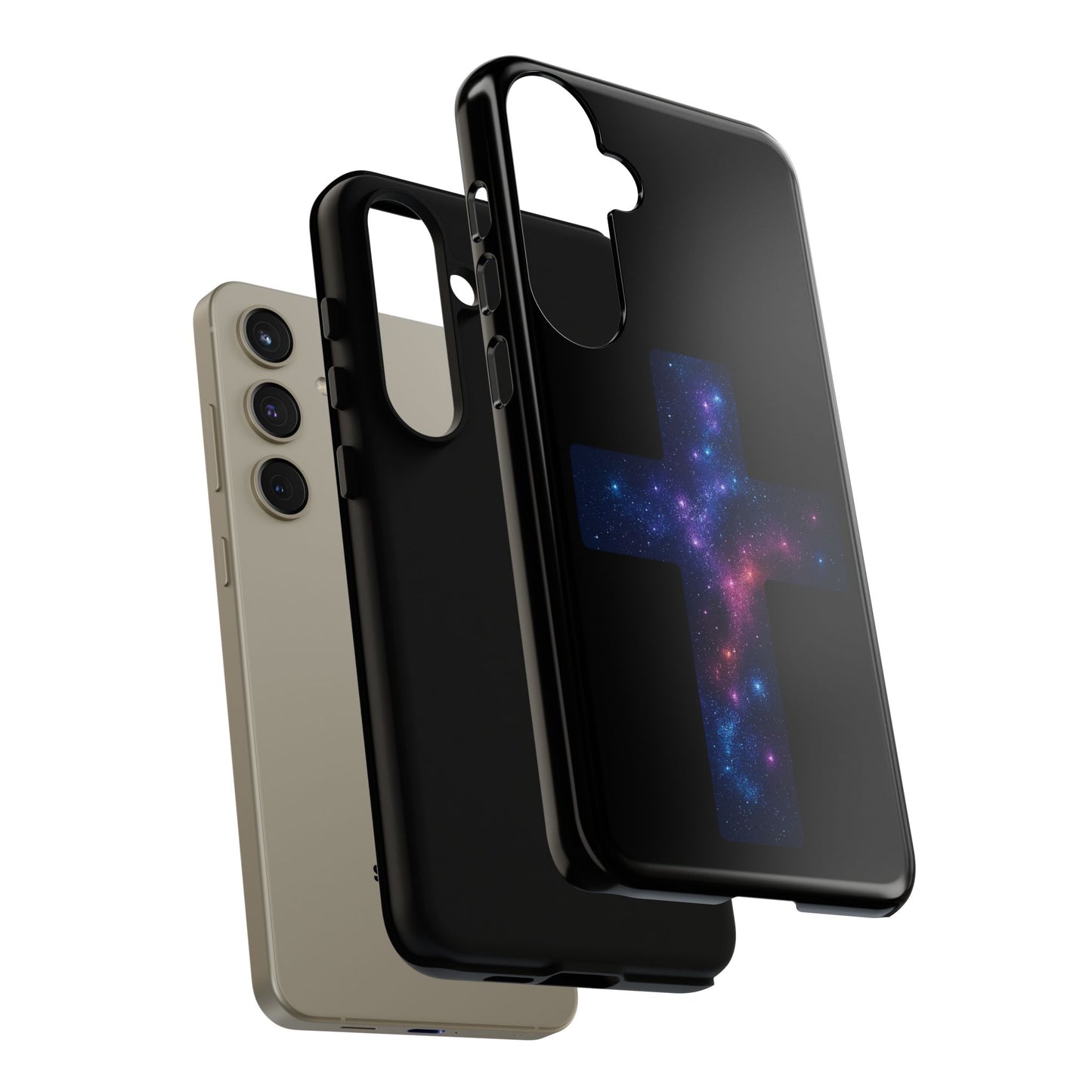 Samsung Phone Case - Galactic Cross Case Christian Phone Case Spiritual Samsung Case Religious Accessory Gift for Believers