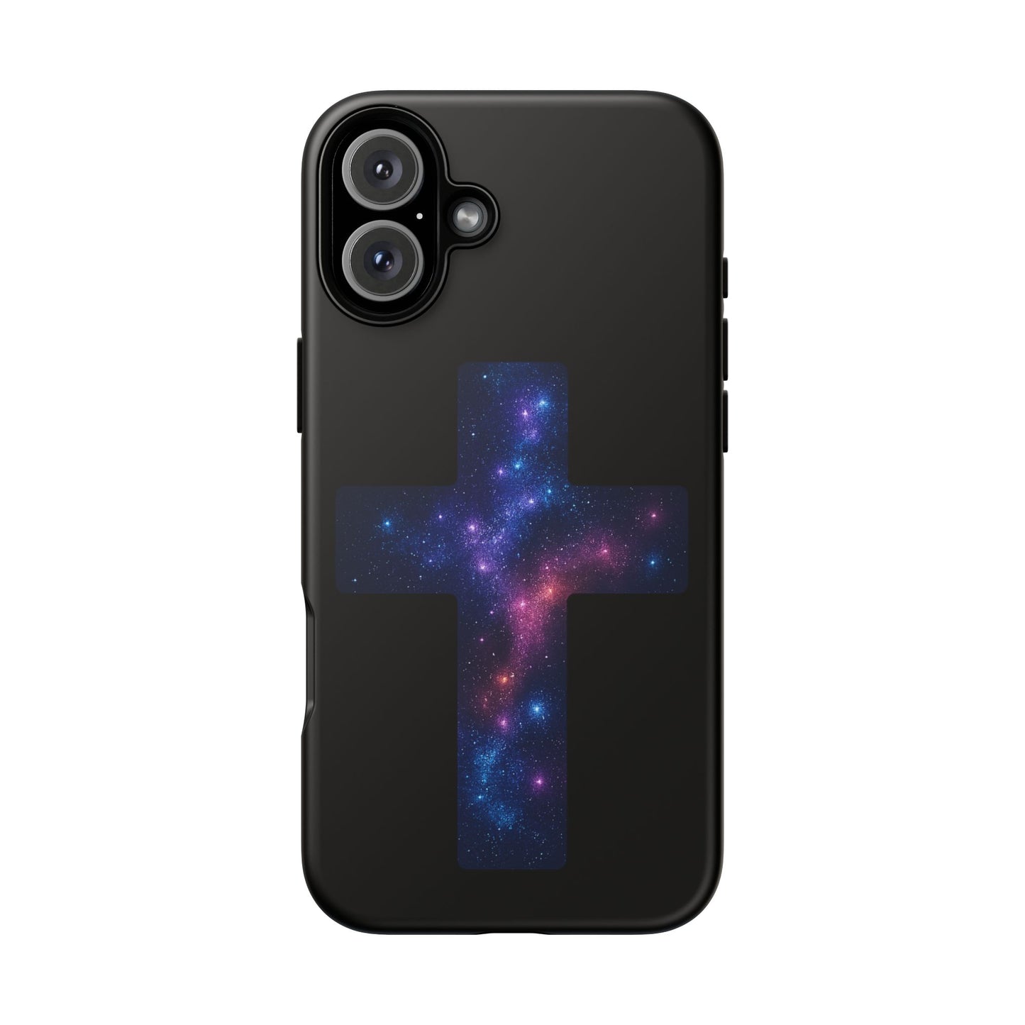 iPhone Case - Galactic Cross design Christian Phone Case Spiritual iPhone Accessory Religious Case Gift for Believers