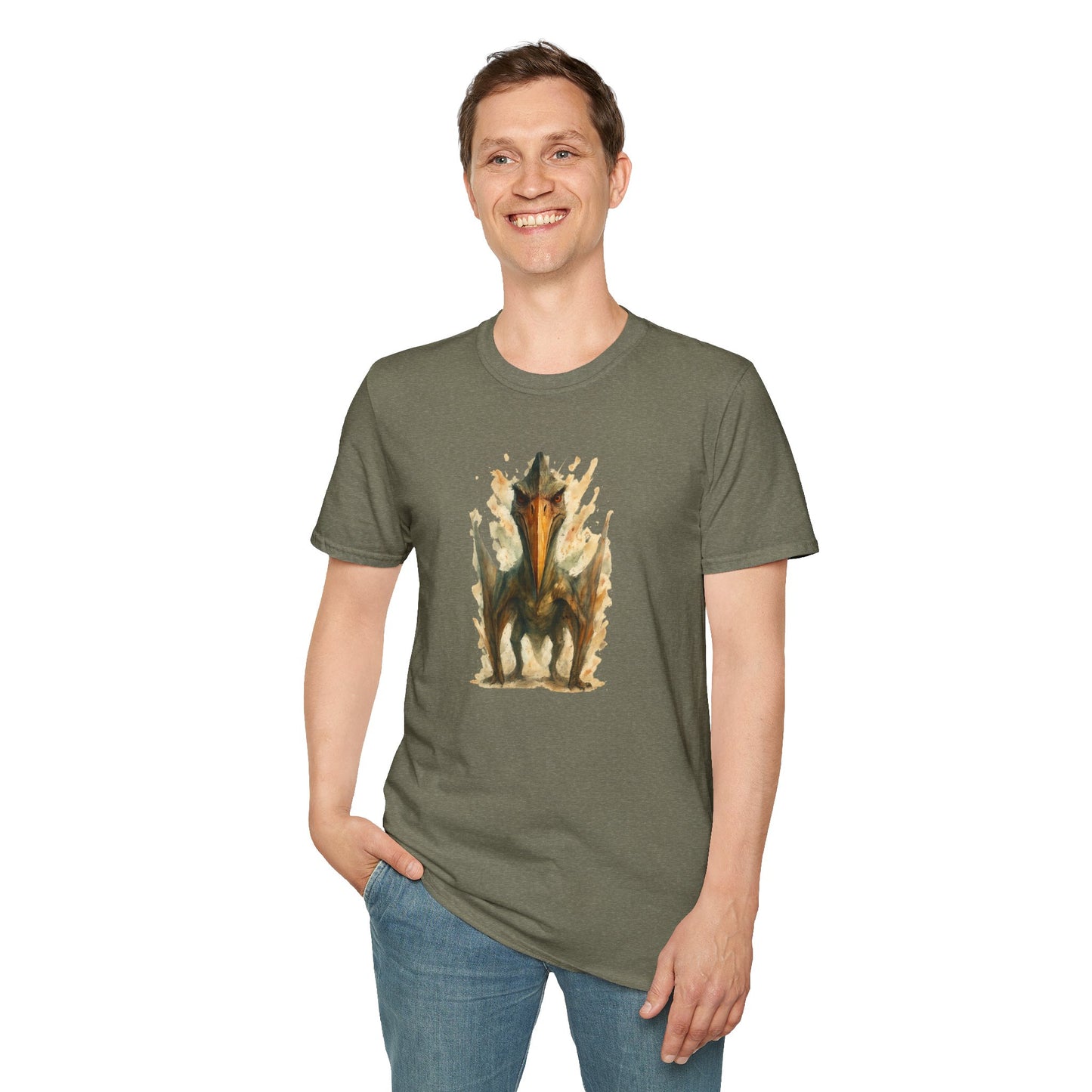 Quetzalcoatlus Pterosaur Tee - Prehistoric Flying Reptile Shirt, Dinosaur Lover Gift, Paleontology Art Unisex T-Shirt