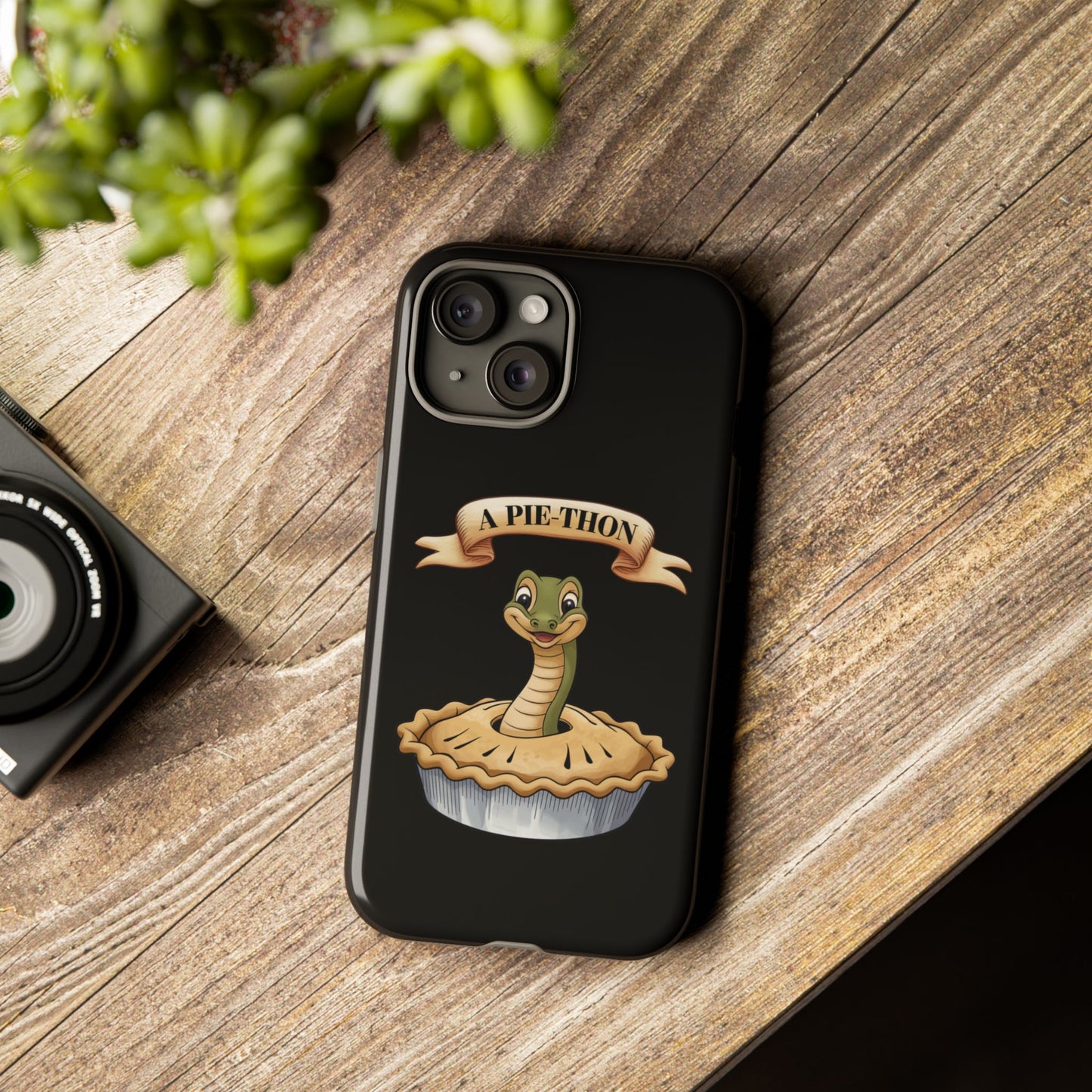 iPhone Case - 'Pie-Thon' Snake Pie Funny Tough Case