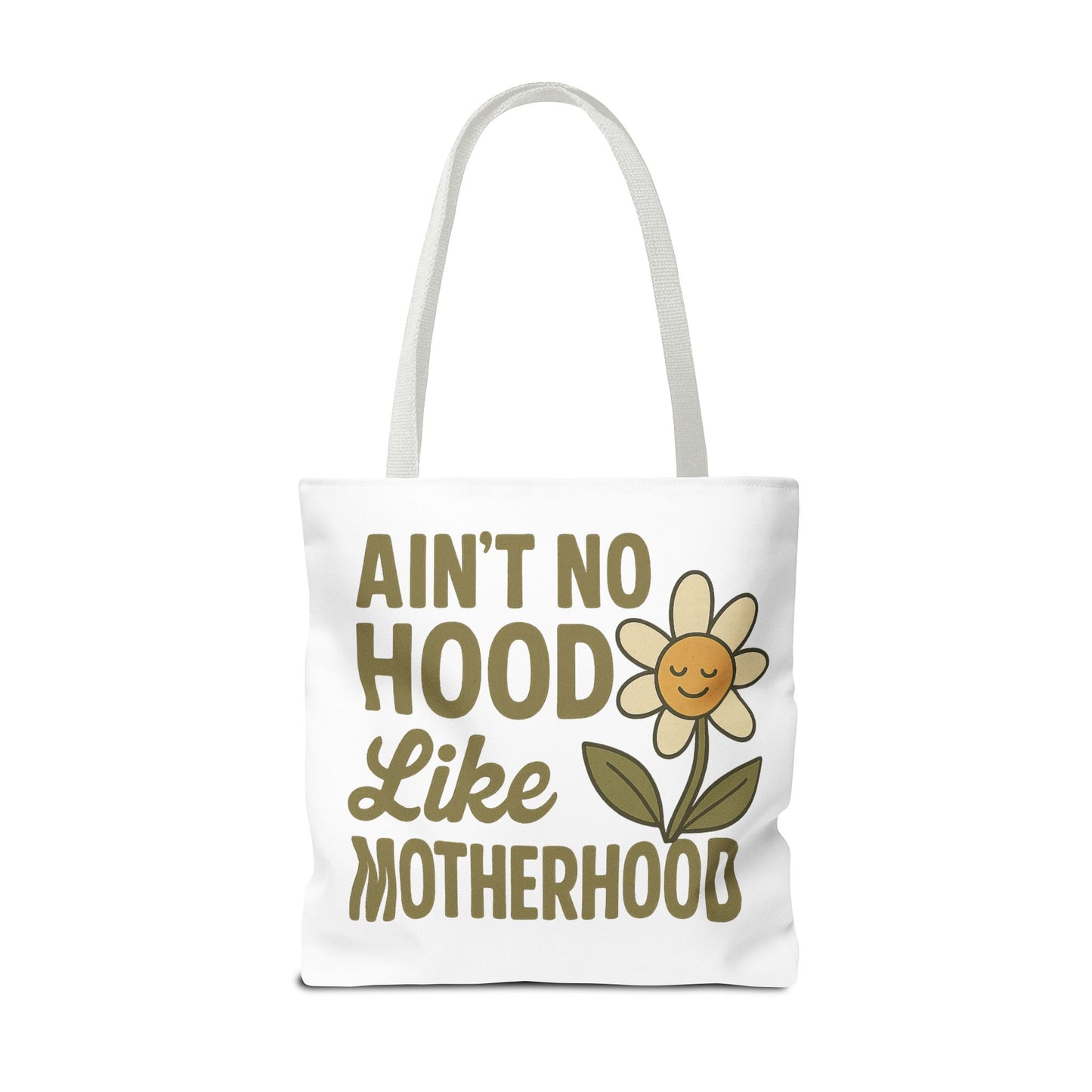 Motherhood Tote Bag with Flower Design Mother's Day Bag Tote for Mom Reusable Shopping Bag