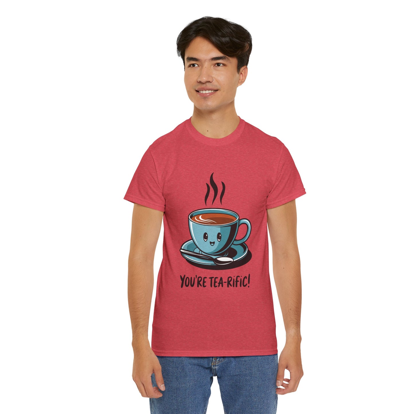 You’re Tea-Rific! Cute Tea Pun T-Shirt for Tea Lovers - Funny Gift, Kawaii Cup Graphic Tee - Unisex Soft Cotton Shirt