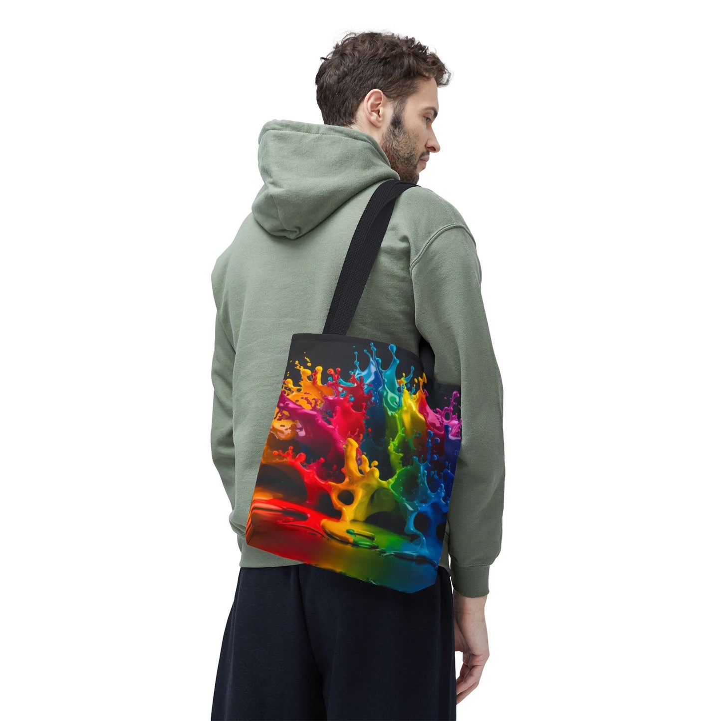 Colorful Splash Tote Bag - Vibrant Art for Every Occasion