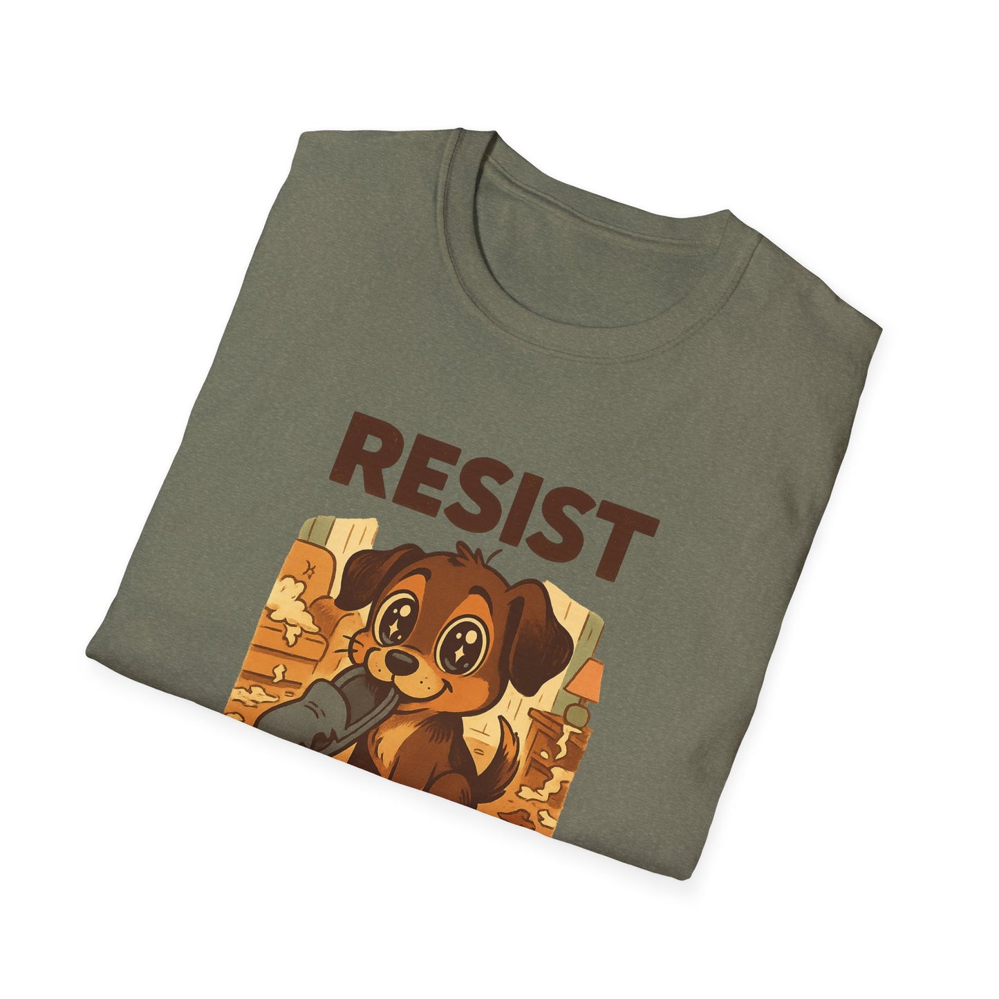 Resist the Puppy Eyes Dog Tee - Cute Puppy Eyes Graphic T-Shirt for Dog Lovers, Funny Pet Gift Shirt, Unisex Animal Lover Tee