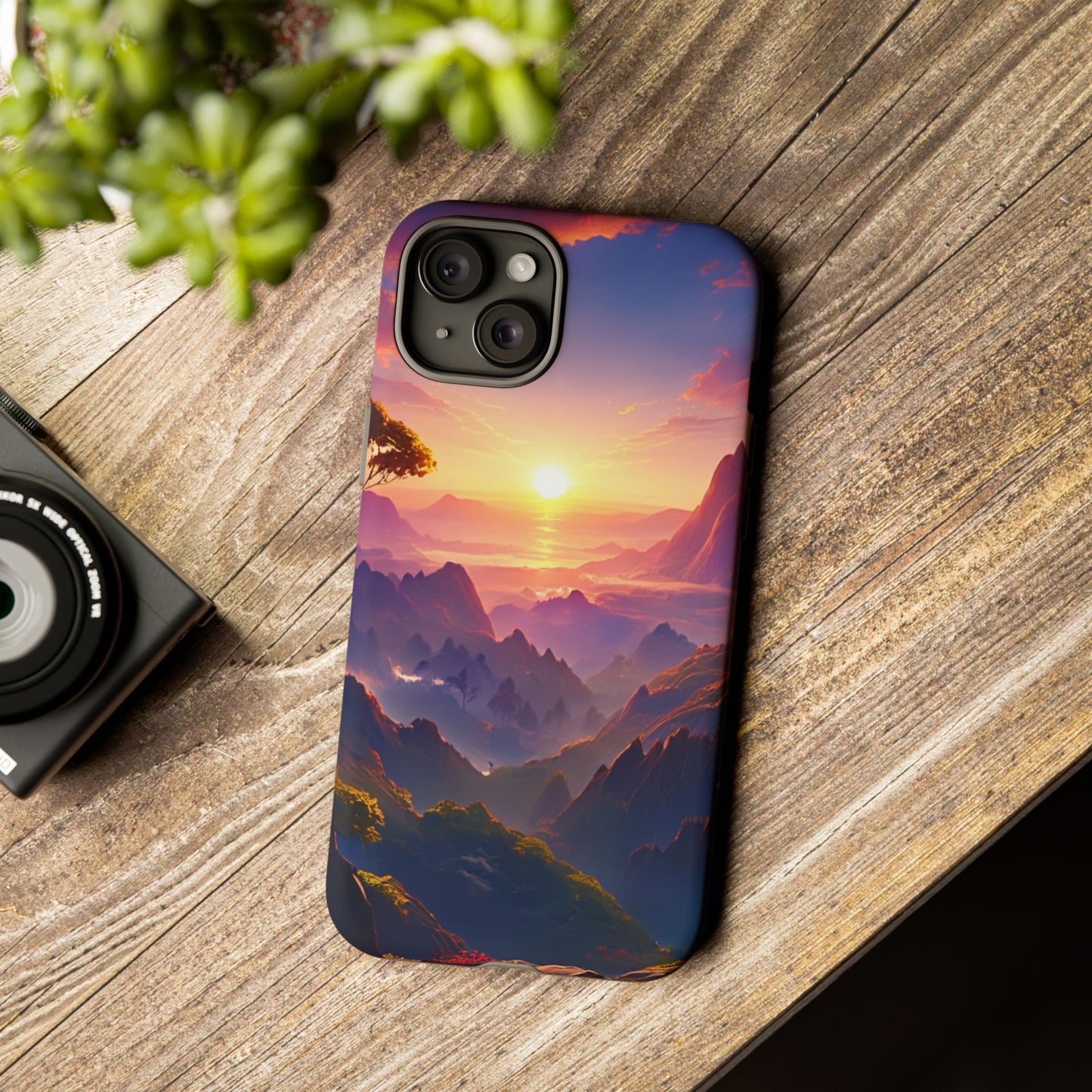 iPhone Tough Case - Artistic Sunset Landscape